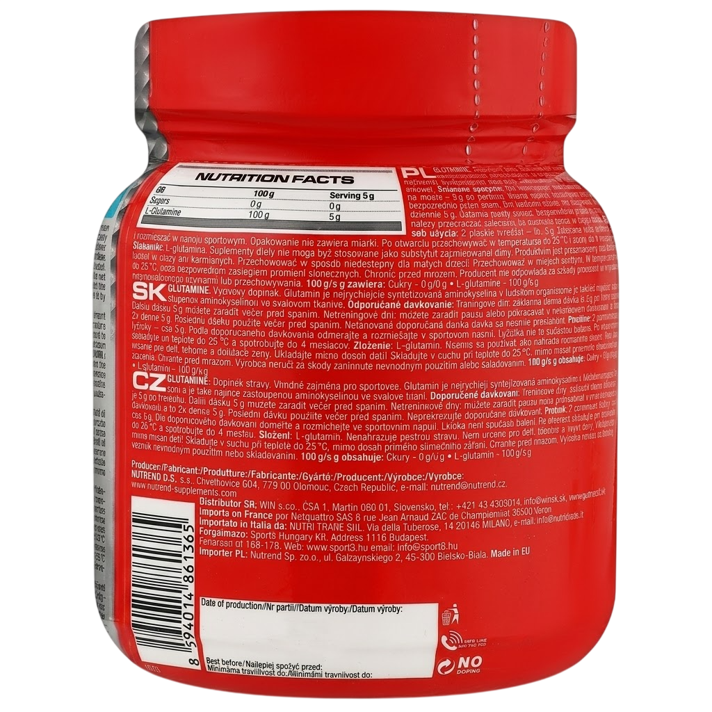 100% Pure Glutamine Nutrend 300g