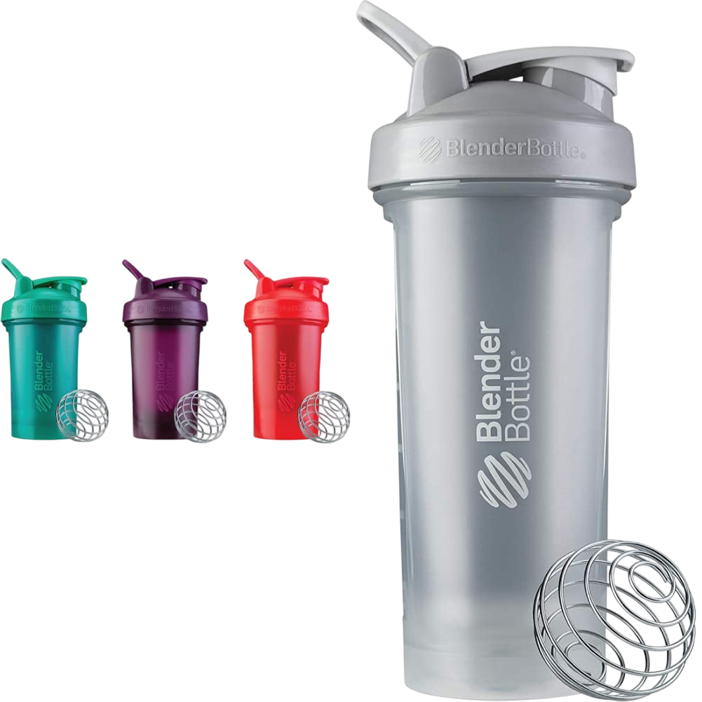 Shaker Transparent avec Boule de Mélange – Accessoire Fitness et Nutrition Sportive