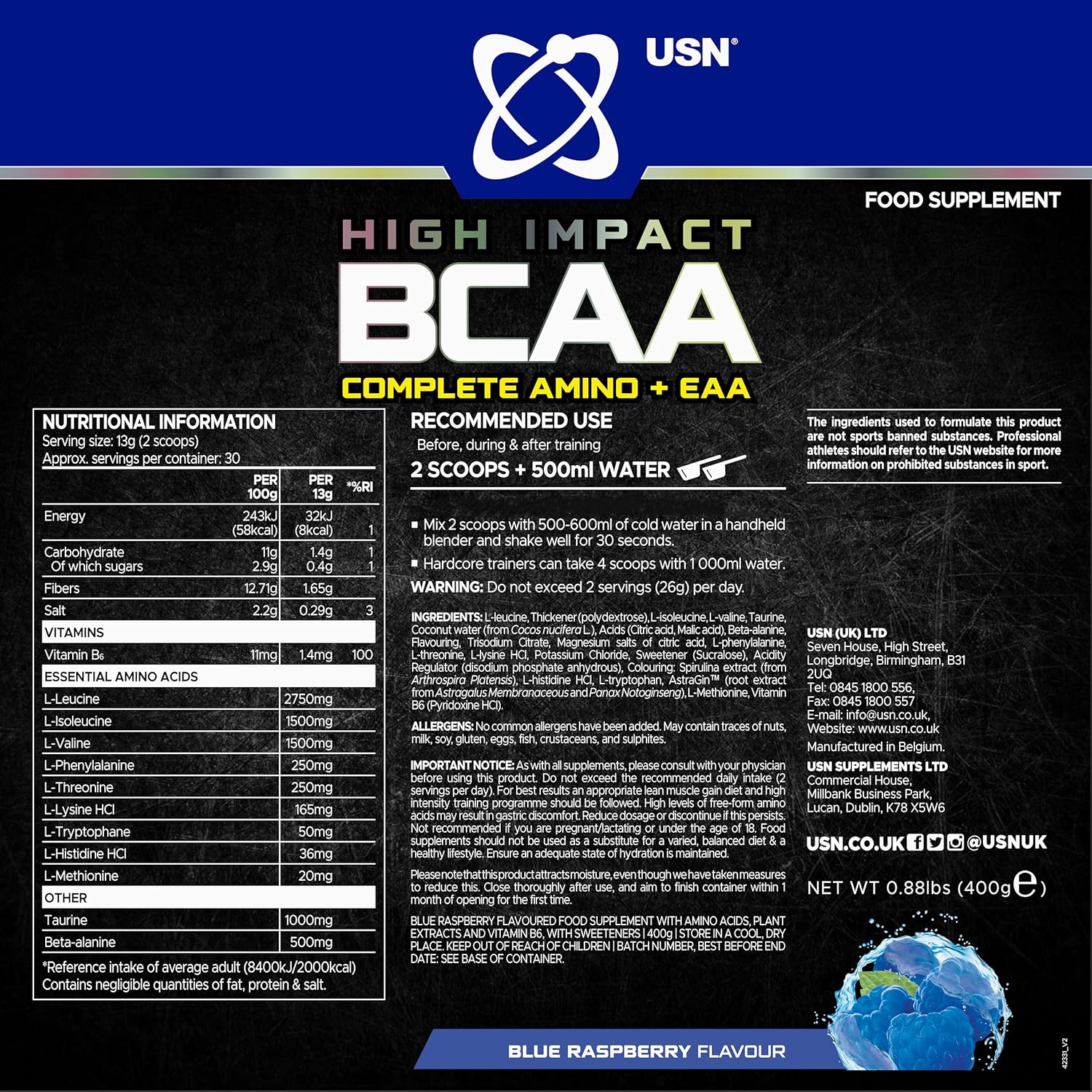 USN BCAA Complete Amino + EAA