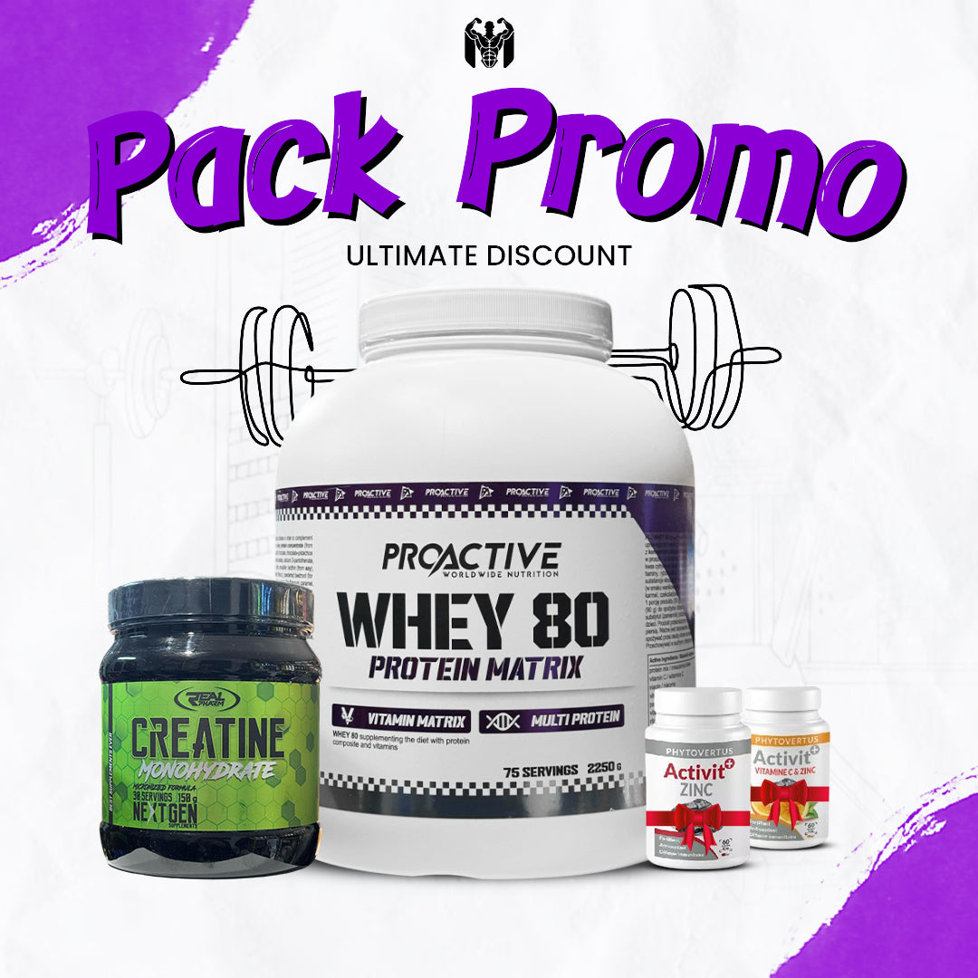 Pack Ultimate – Protéine Whey, Créatine , zinc et vitamin C