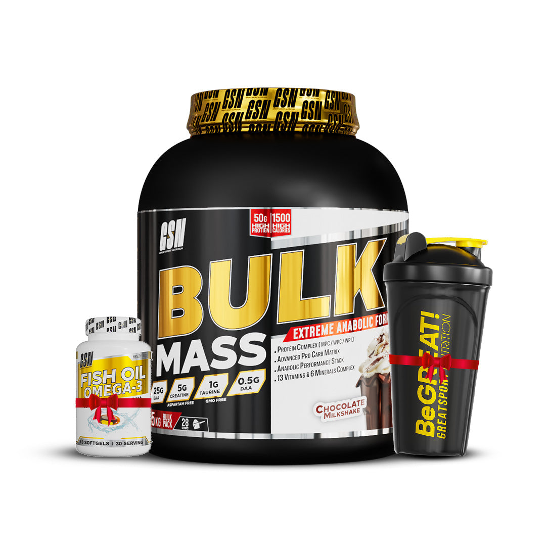 Bulk Mass 2.5kg + Oméga 3 + Shaker GSN