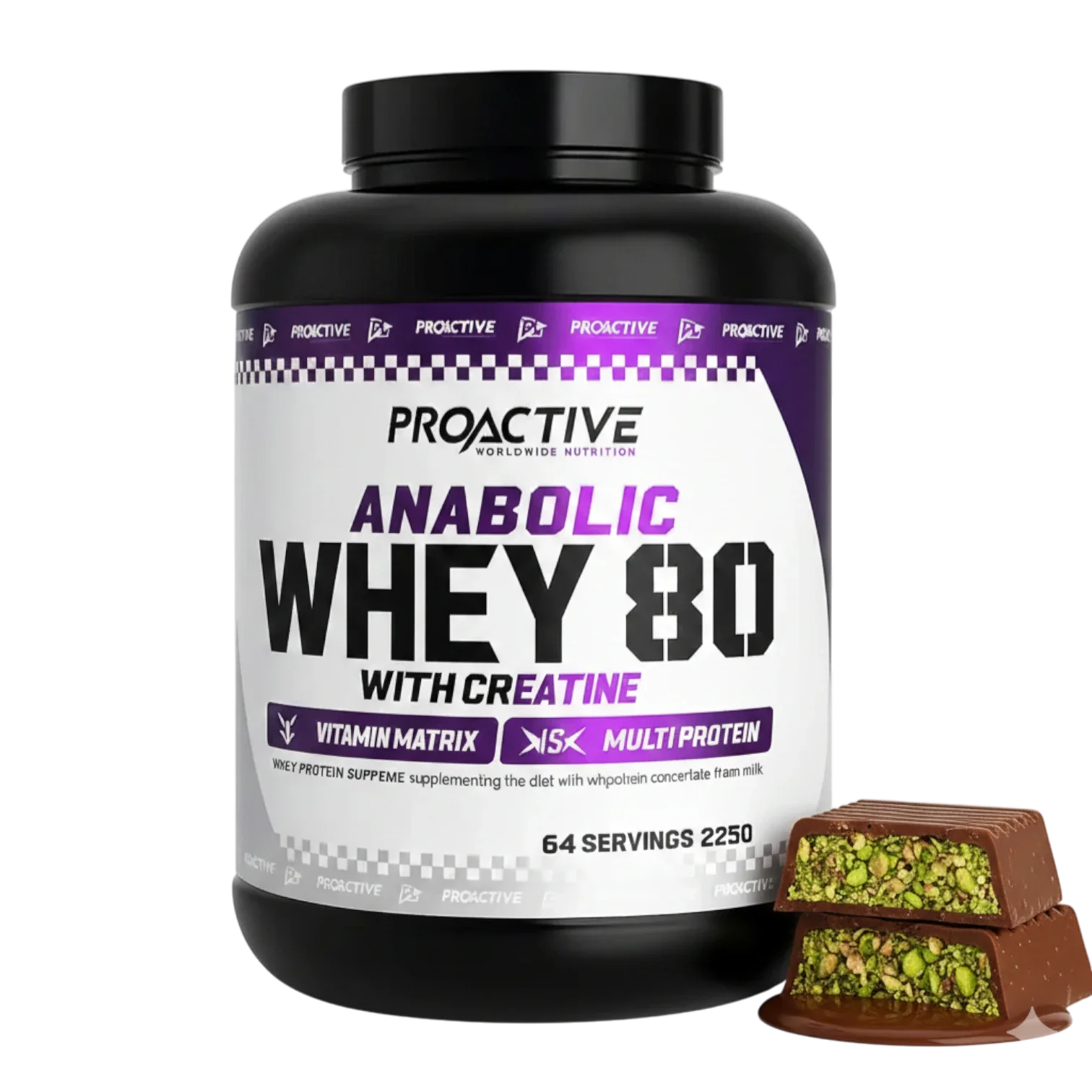 ANABOLIC WHEY 80 avec Créatine – 2250 g