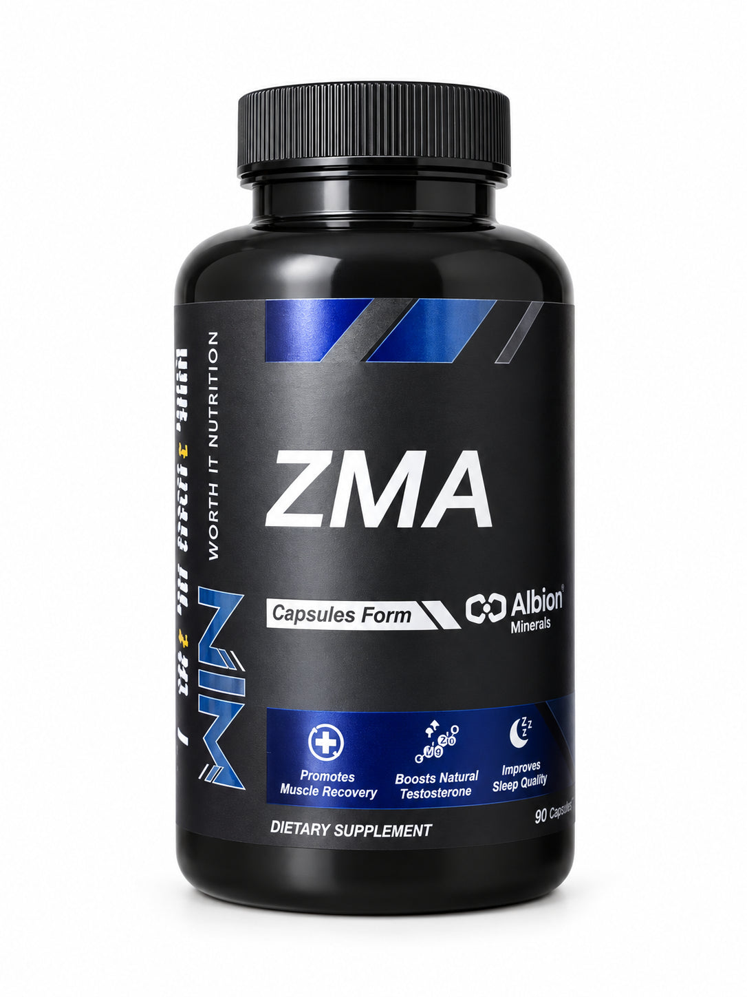 ZMA 90 Capsules – Complément Zinc, Magnésium et Vitamine B6 pour la Récupération et le Sommeil