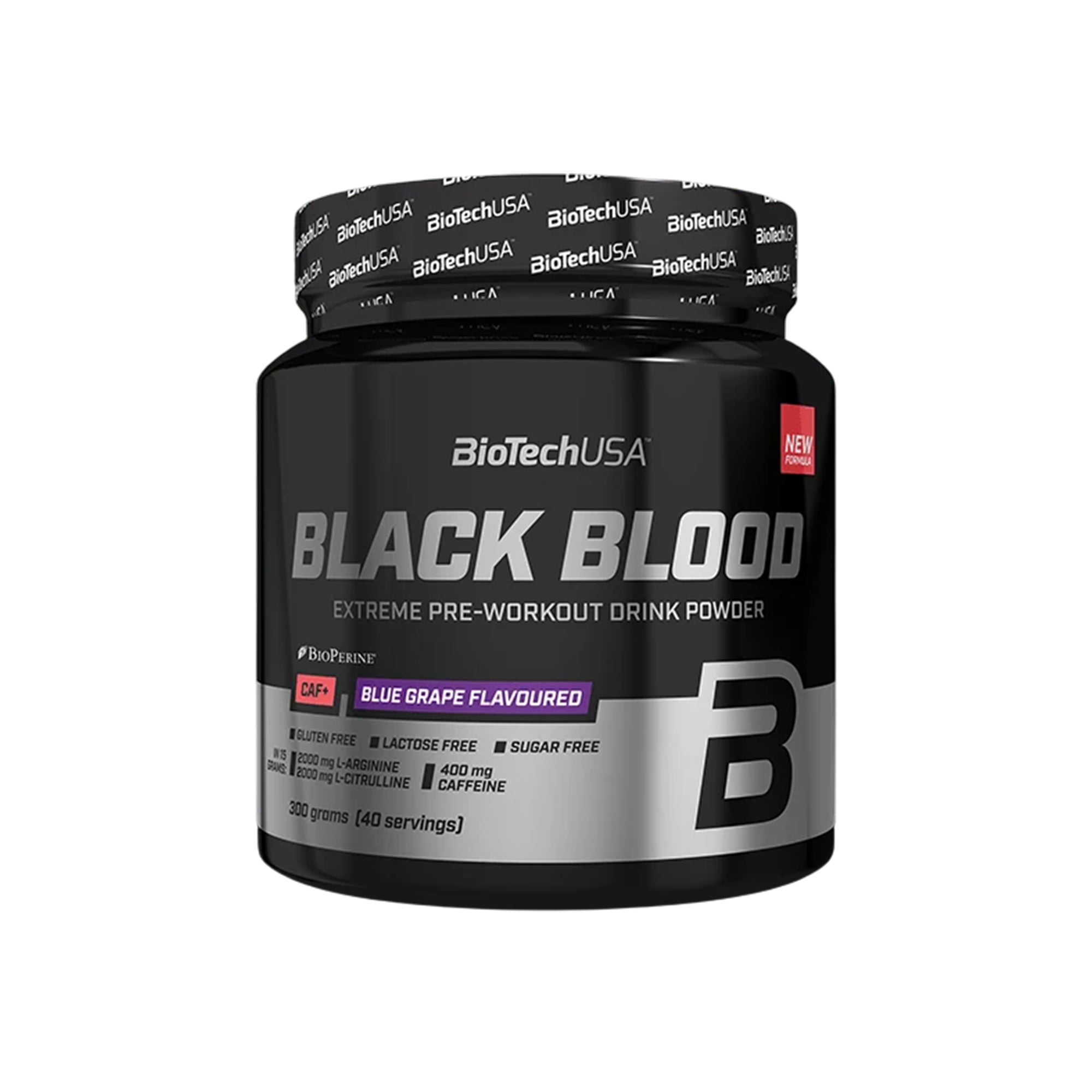 BioTechUSA Black Blood CAF+ 300g – Pre-Workout Extrême