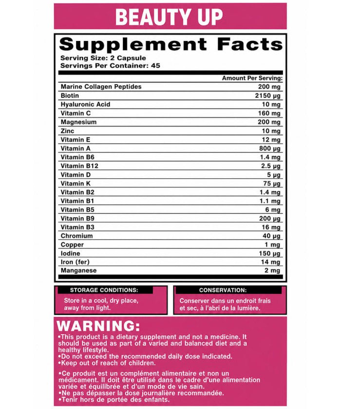 Complément Alimentaire Beauty Up GSN For Her - 90 Capsules