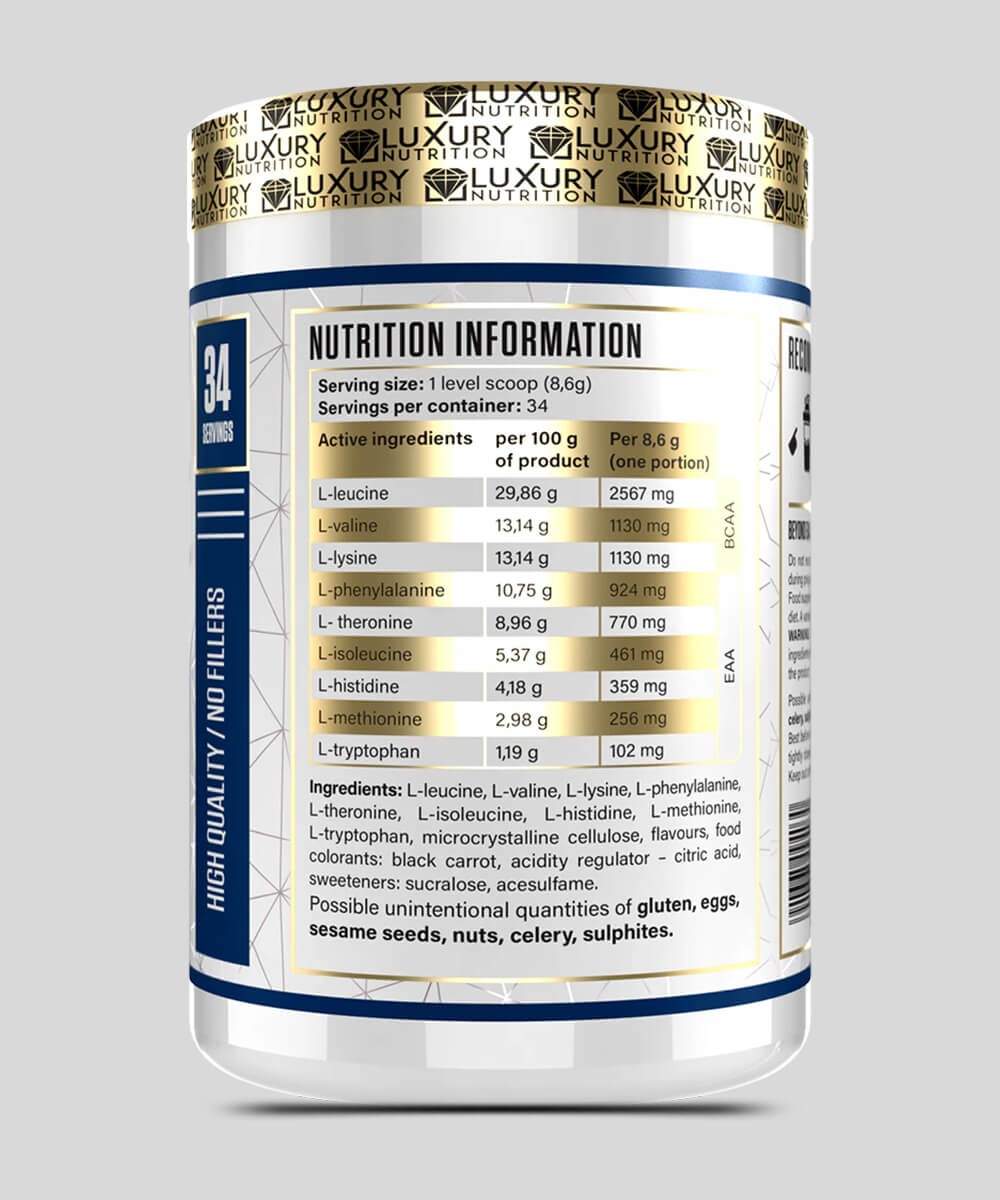 Luxury Nutrition Beyond EAA 300 g – Acides Aminés Essentiels