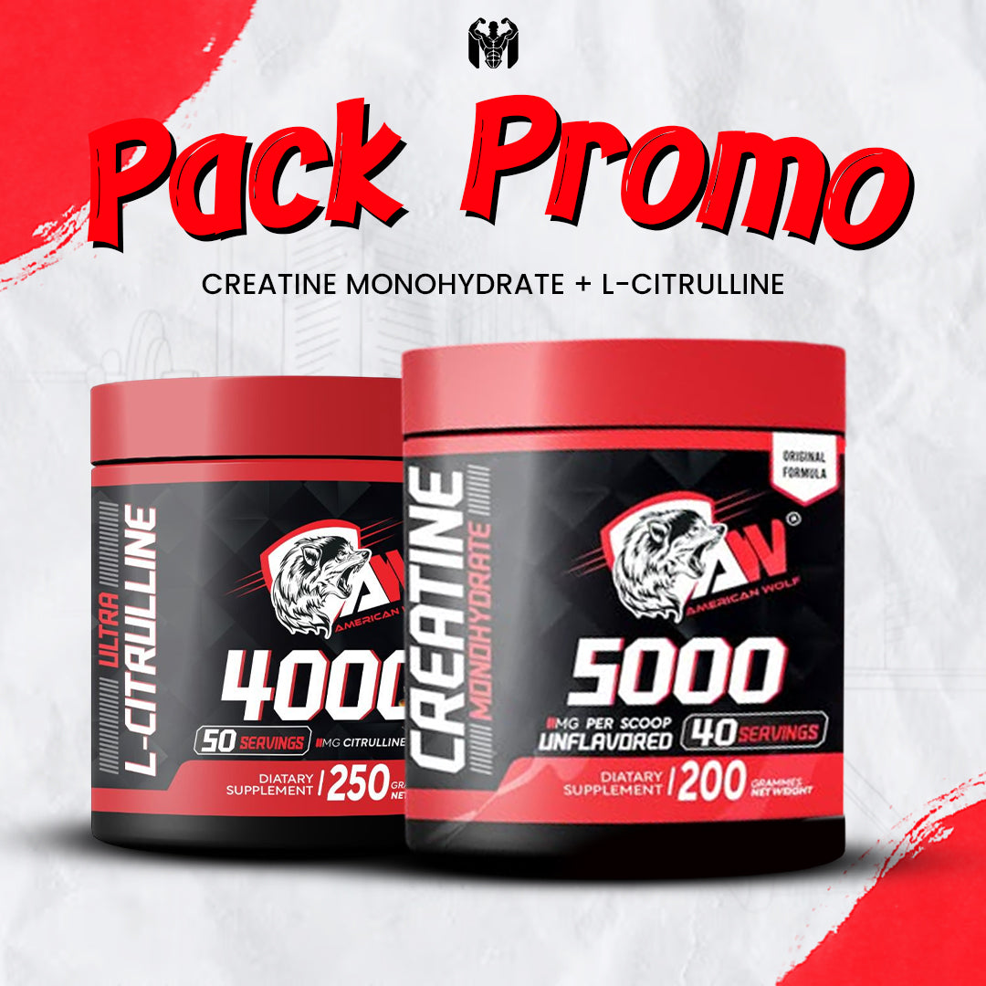 Pack Boost Performance : Citrulline + Créatine - American Wolf