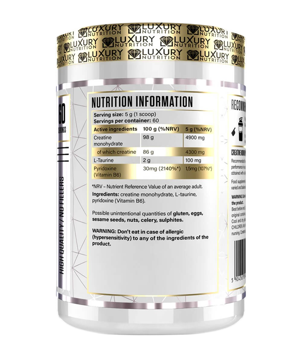 Creatine Monohydrate - Luxury Nutrition | 300g