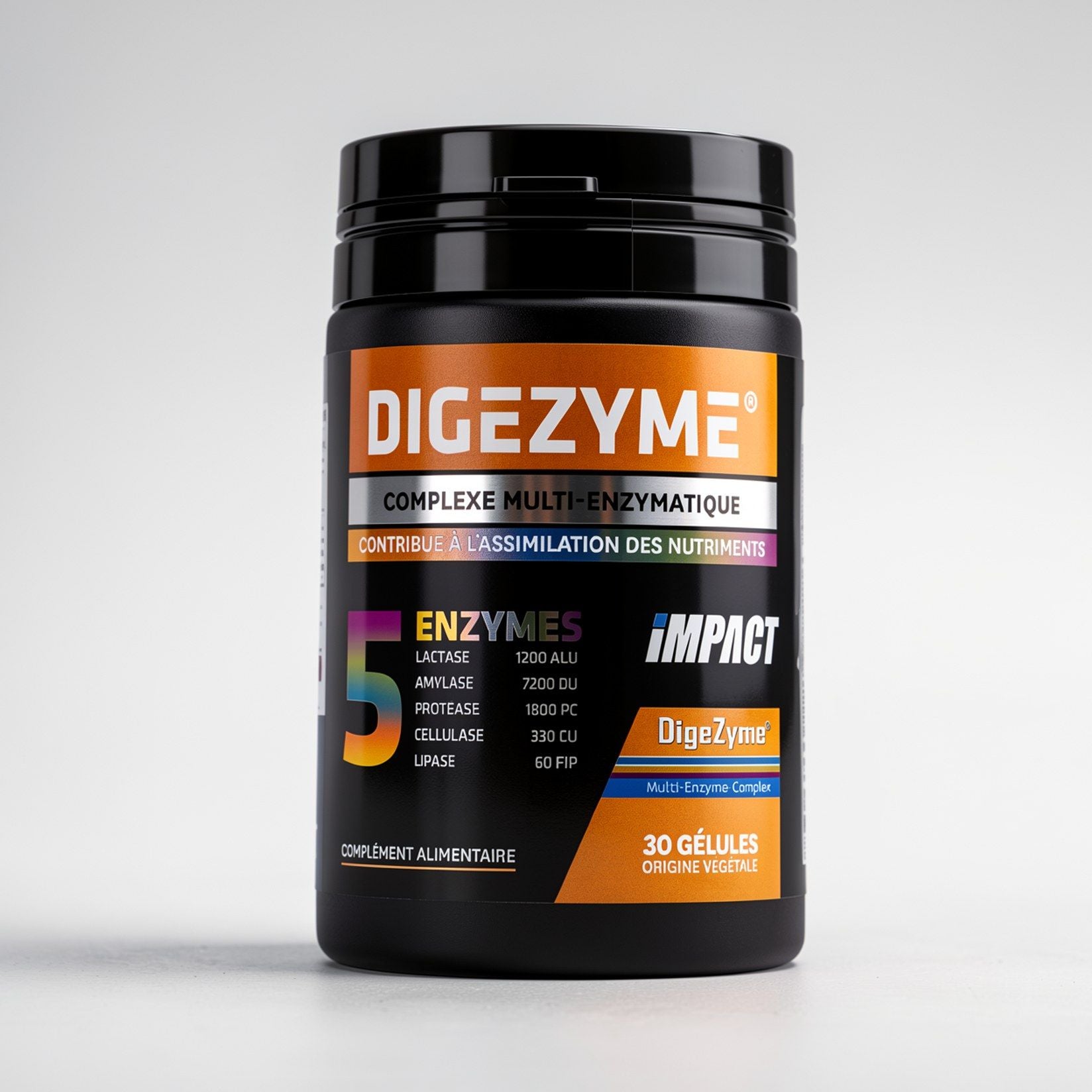 DigeZyme® Complexe Multi-Enzymatique 30 Gélules – Complément Alimentaire