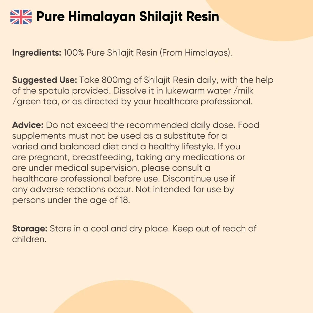 Pure Himalayan Shilajit Resin 50 g – Résine de Shilajit Himalayenne