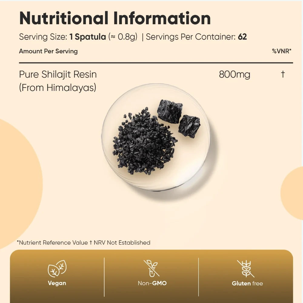 Pure Himalayan Shilajit Resin 50 g – Résine de Shilajit Himalayenne