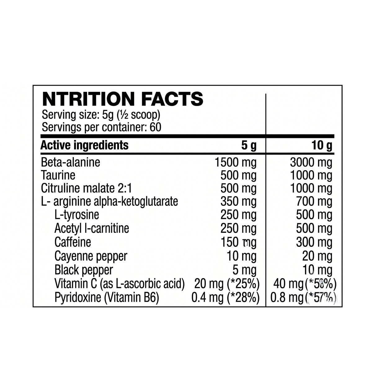 Pre Workout Hot Nutrition 300g