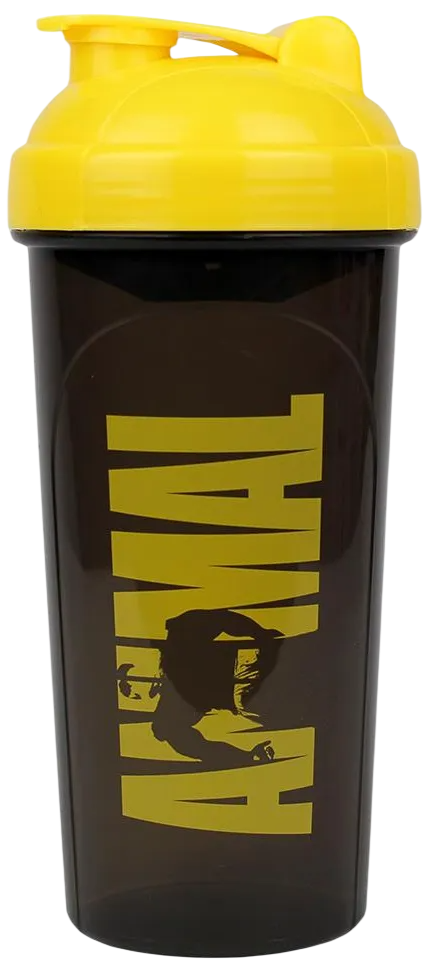 Shaker Animal Universal Nutrition avec Boule de Mélange – Shaker pour Protéines et Compléments Alimentaires