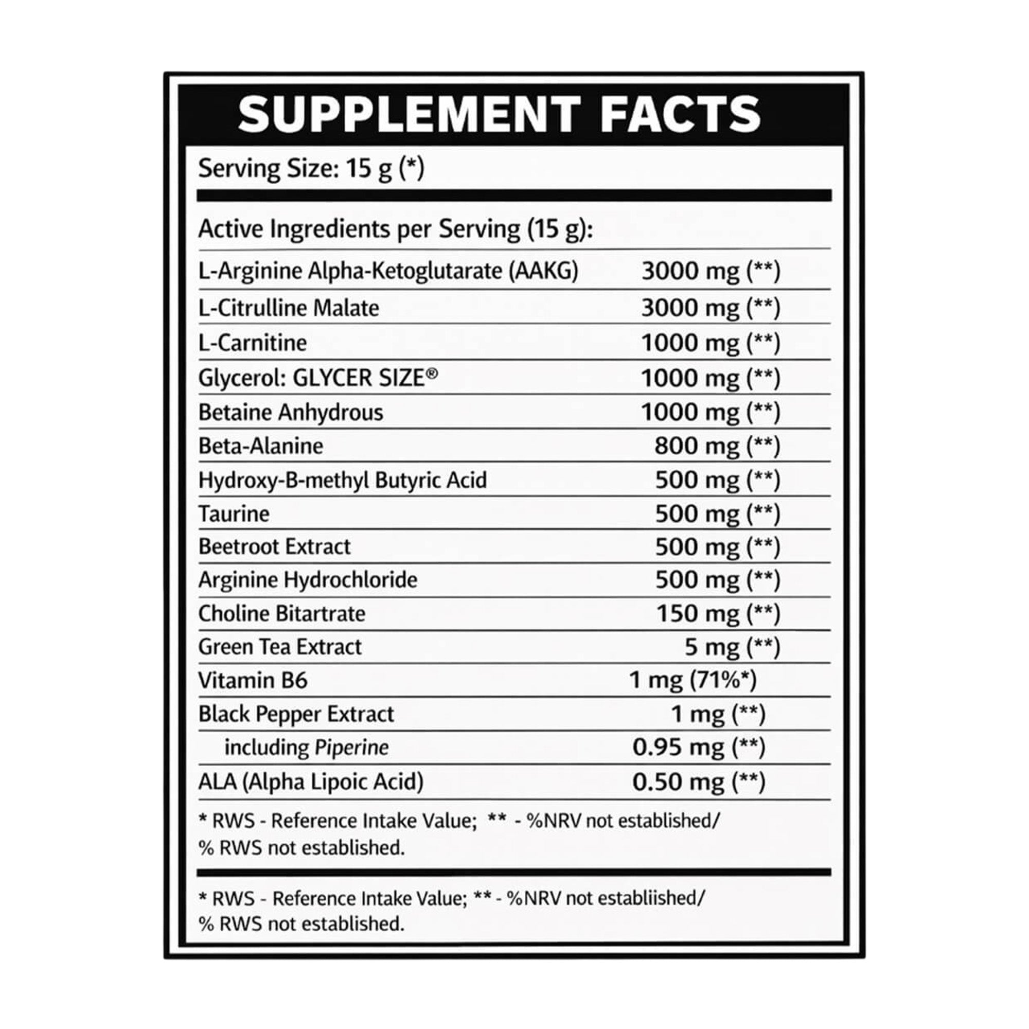 Real Pharm King Stim Free Pre-Workout 500 g