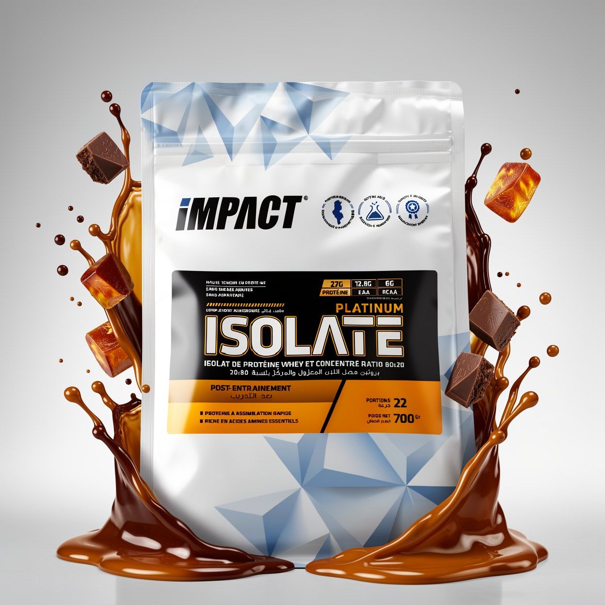 Platinum Isolate Impact 700 g – Isolat de Protéine Whey & Concentré 80:20