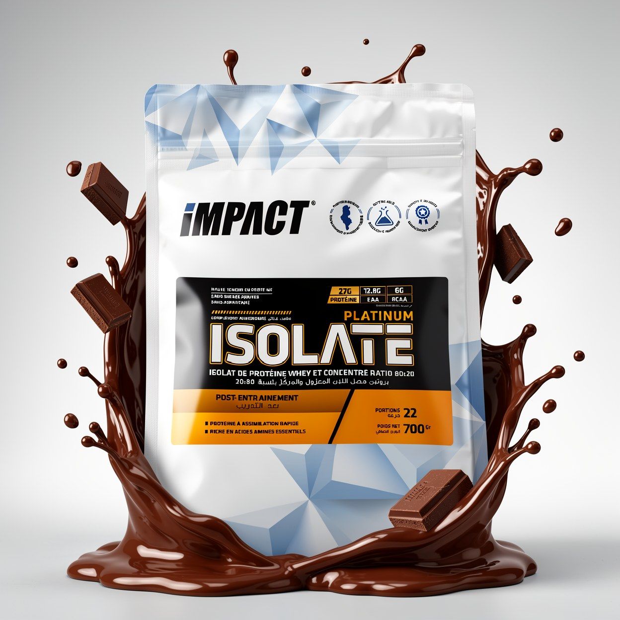 Platinum Isolate Impact 700 g – Isolat de Protéine Whey & Concentré 80:20