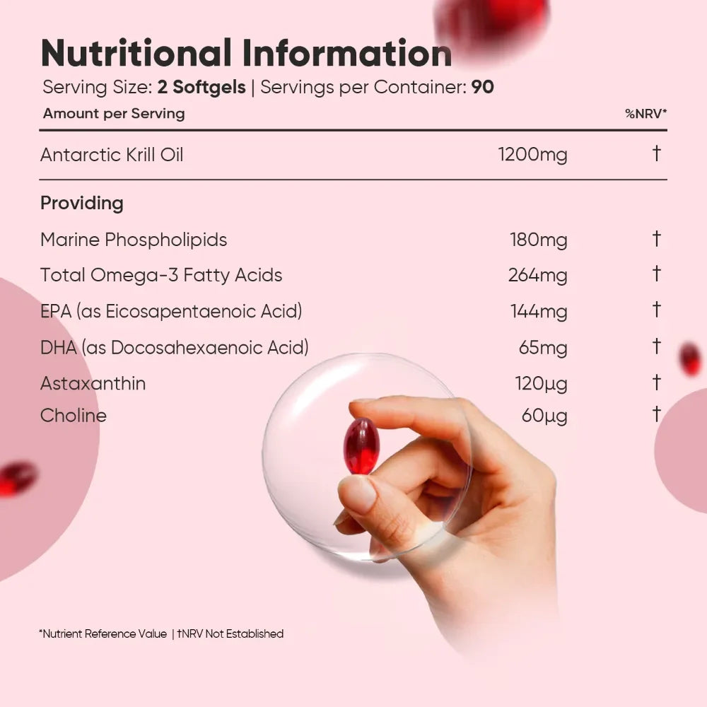 Antarctic Krill Oil Softgels