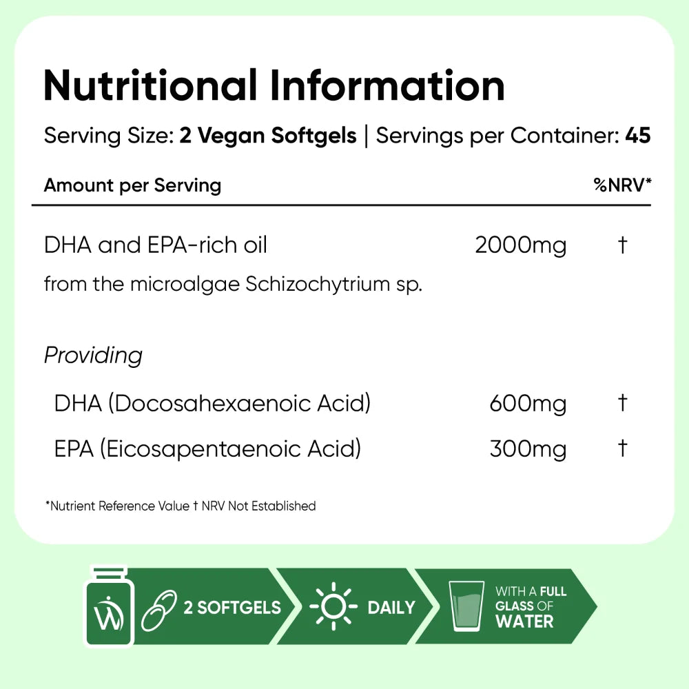WeightWorld Vegan Omega-3 2000mg - 90 Softgels