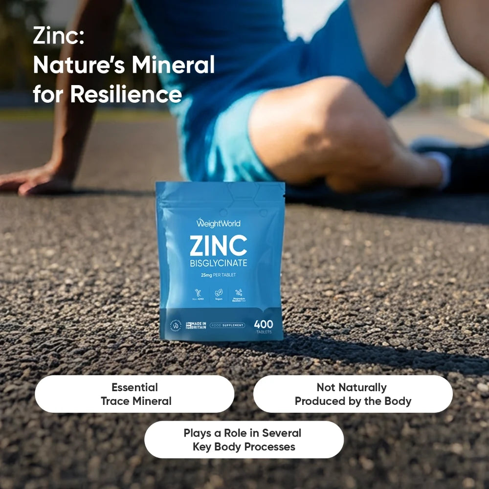 Zinc Bisglycinate – 400 Comprimés WeightWorld