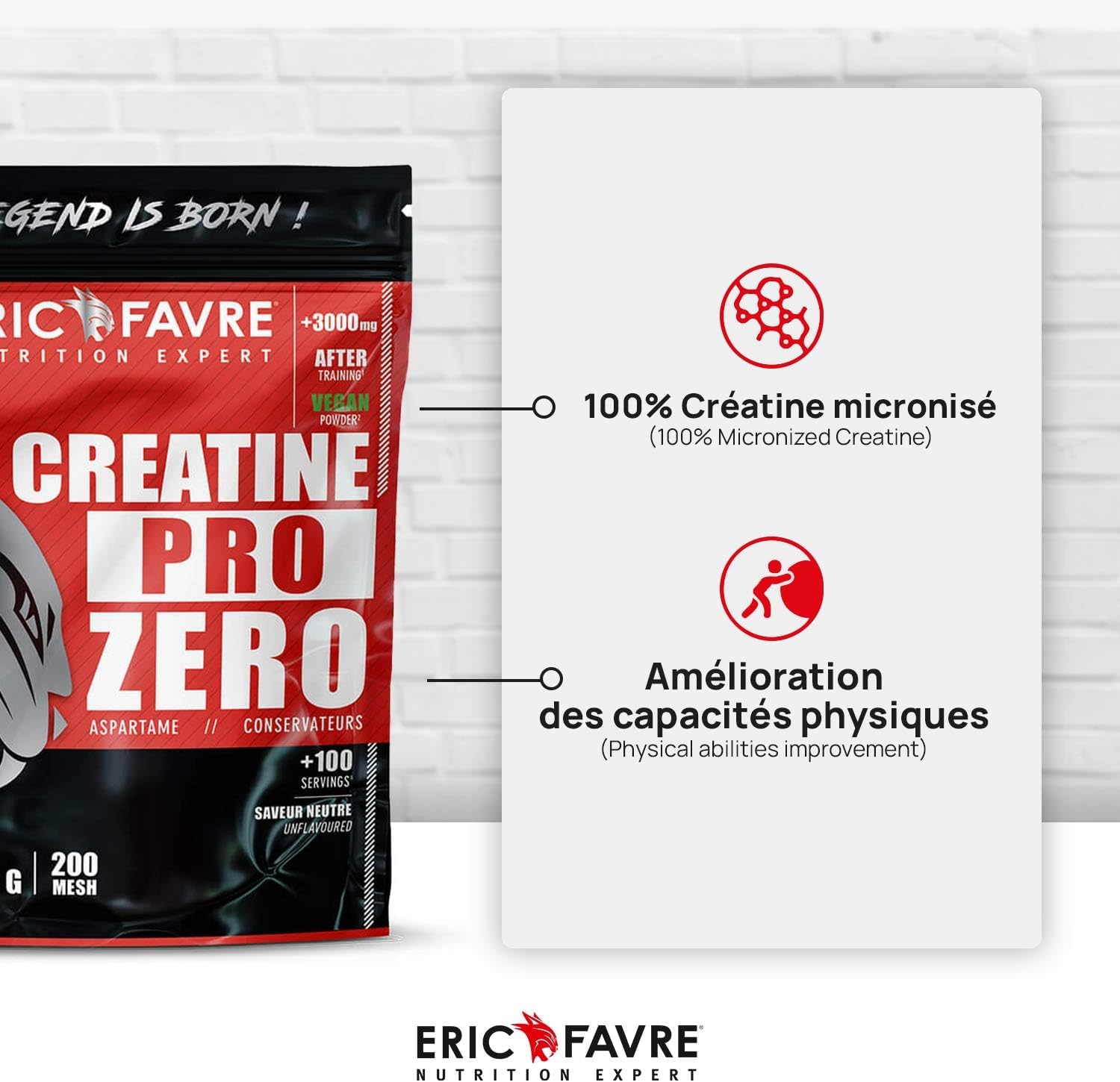 Creatine Pro Zero Eric Favre 300g