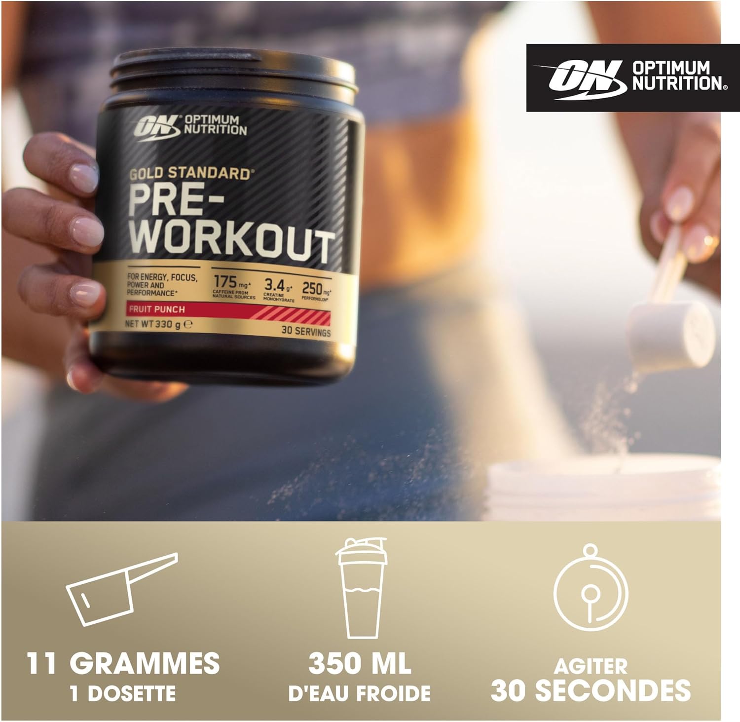 PRE WORKOUT GOLD STANDARD fruit punch 330gr