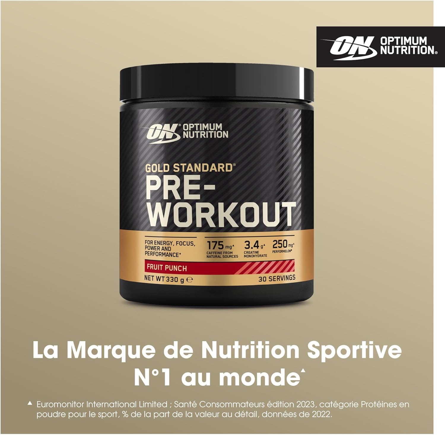 PRE WORKOUT GOLD STANDARD fruit punch 330gr