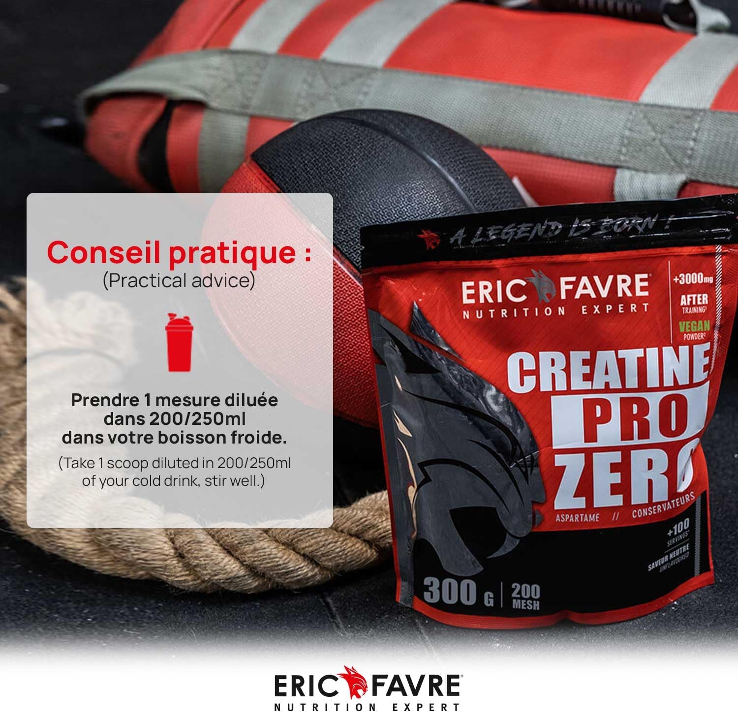 Creatine Pro Zero Eric Favre 300g