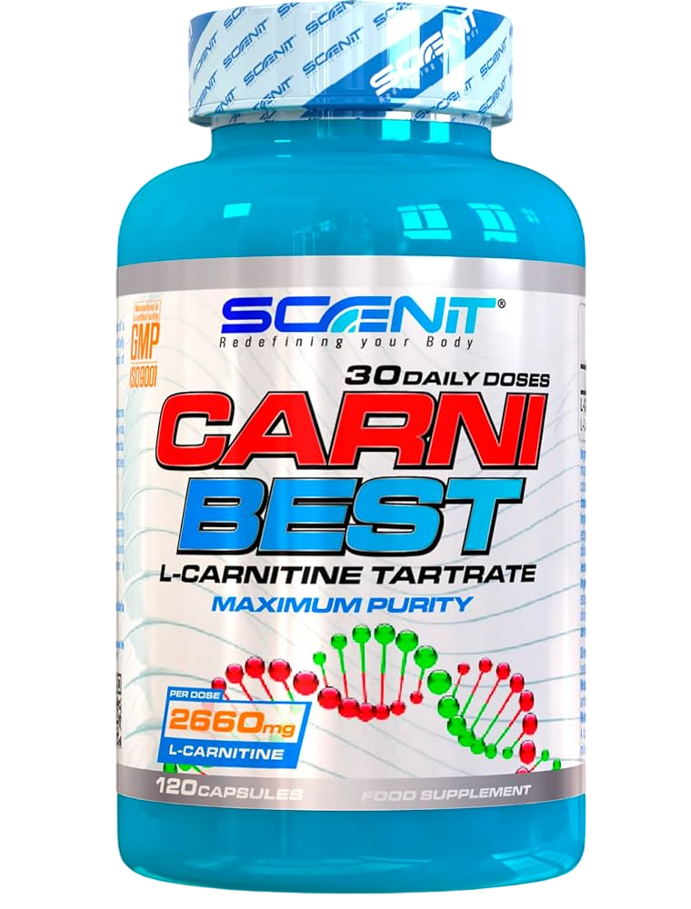 Carni Best Scenit Nutrition - L-Carnitine Tartrate de Haute Pureté (120 Gélules)