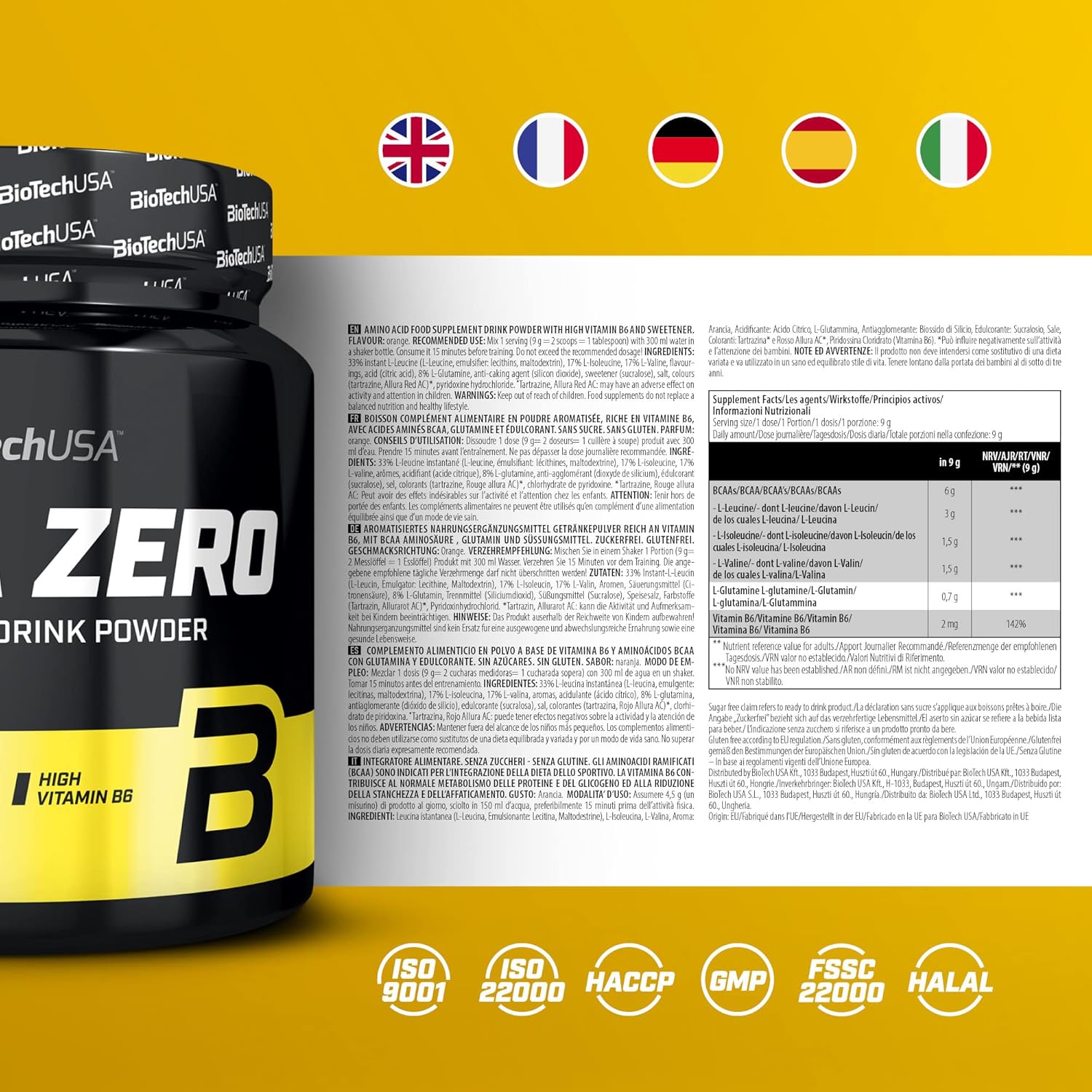 BioTechUSA BCAA Zero 360g