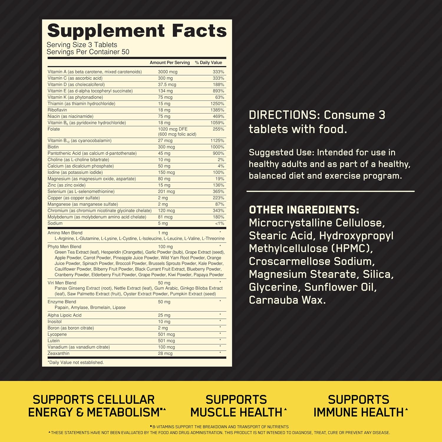 Optimum Nutrition Opti-Men 150caps