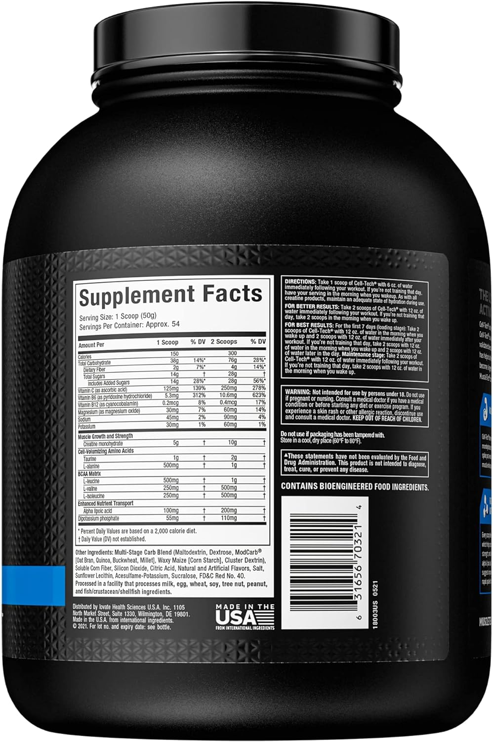 MuscleTech Cell-Tech Creatine Powder 2.72kg