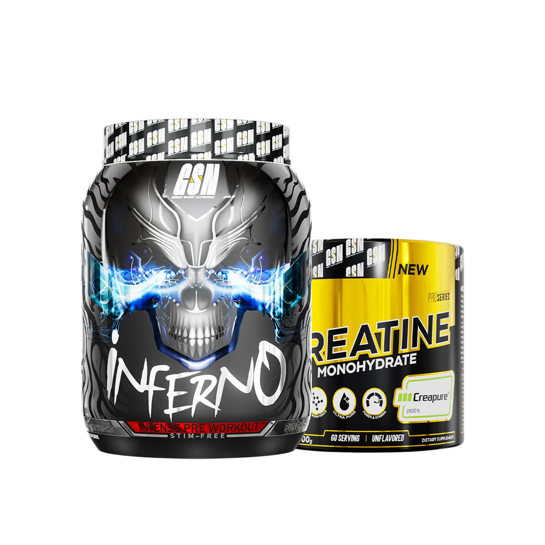 INFERNO PRE WORKOUT 450g + CREAPURE 300G (GSN)
