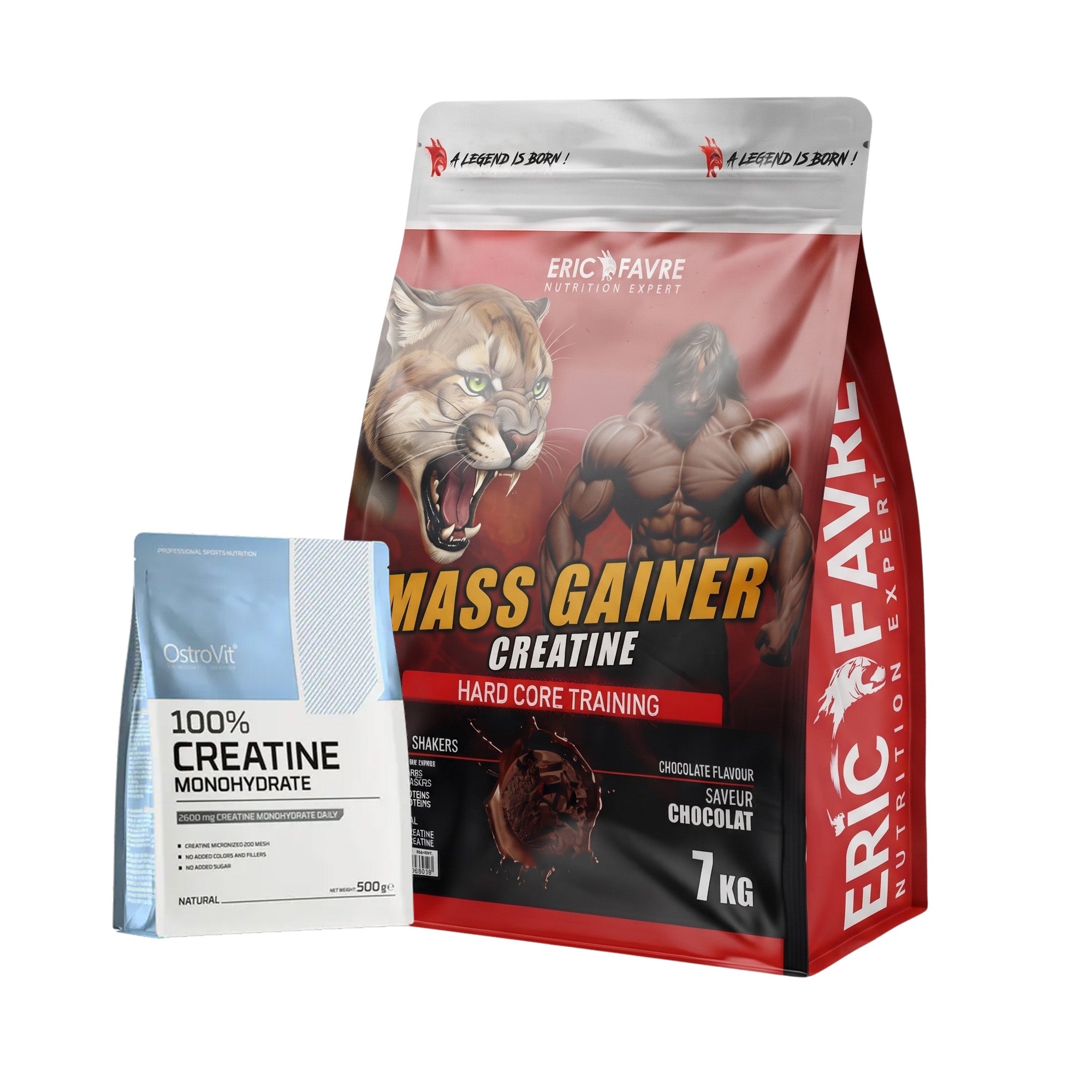 Eric Favre Mass Gainer Creatine 7kg + OstroVit 100% Creatine Monohydrate 500g