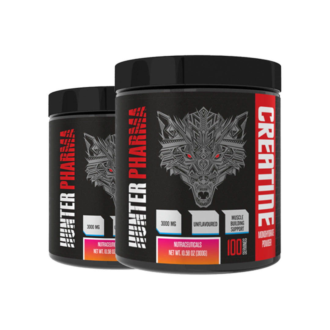 x2 Créatine Monohydrate Hunter Pharma - 300g