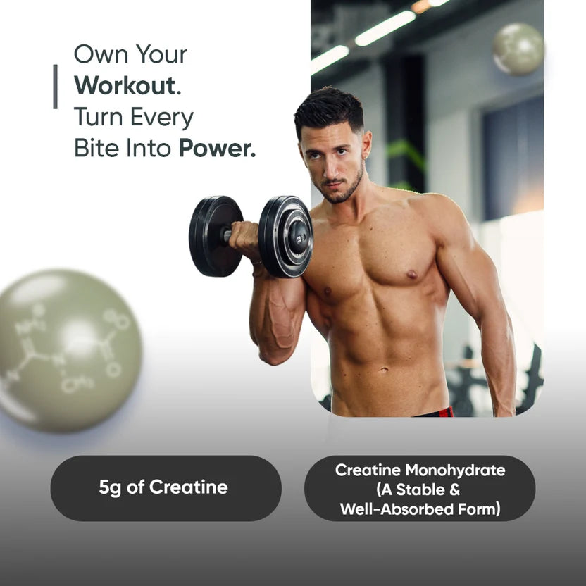 WeightWorld Creatine Gummies 5K 5000mg Sans Sucre – 90 Gummies Saveur Citron