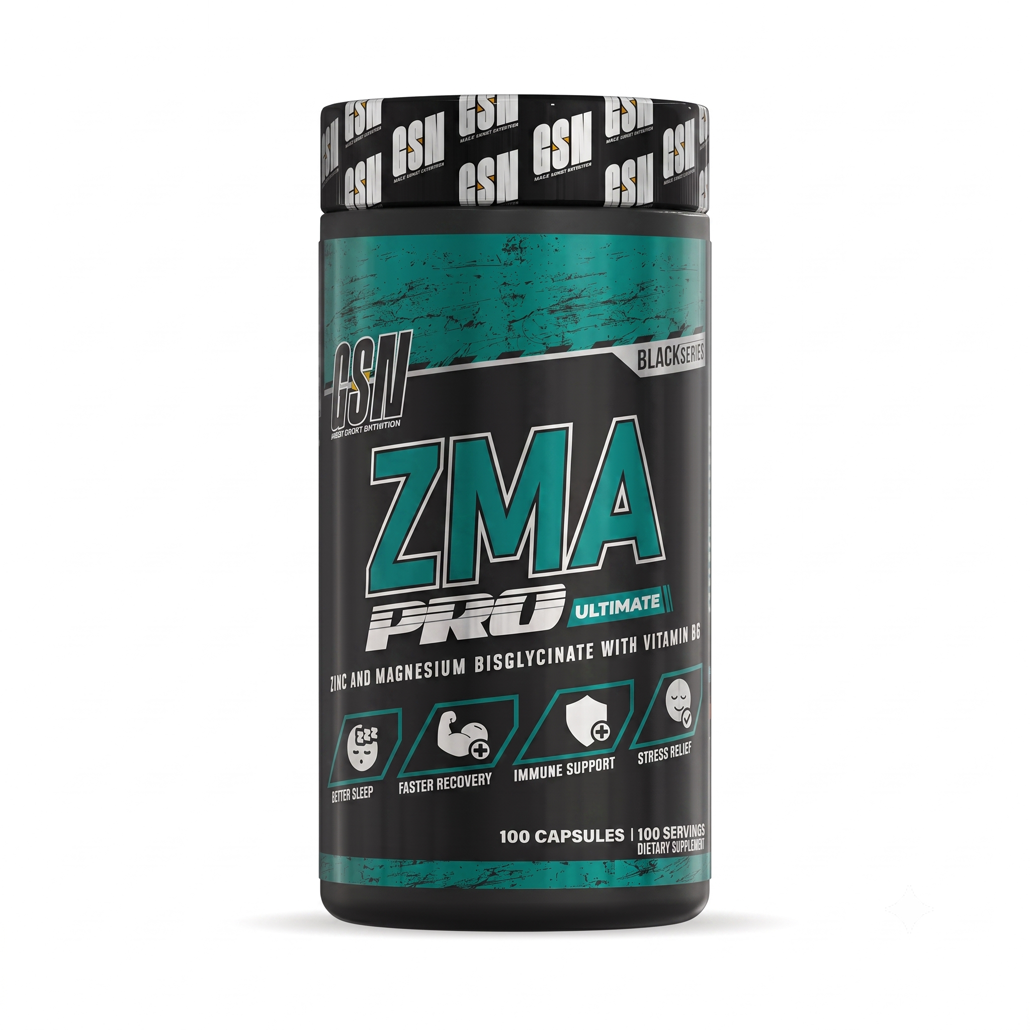 GSN ZMA Pro Ultimate Black Series - 100 Capsules