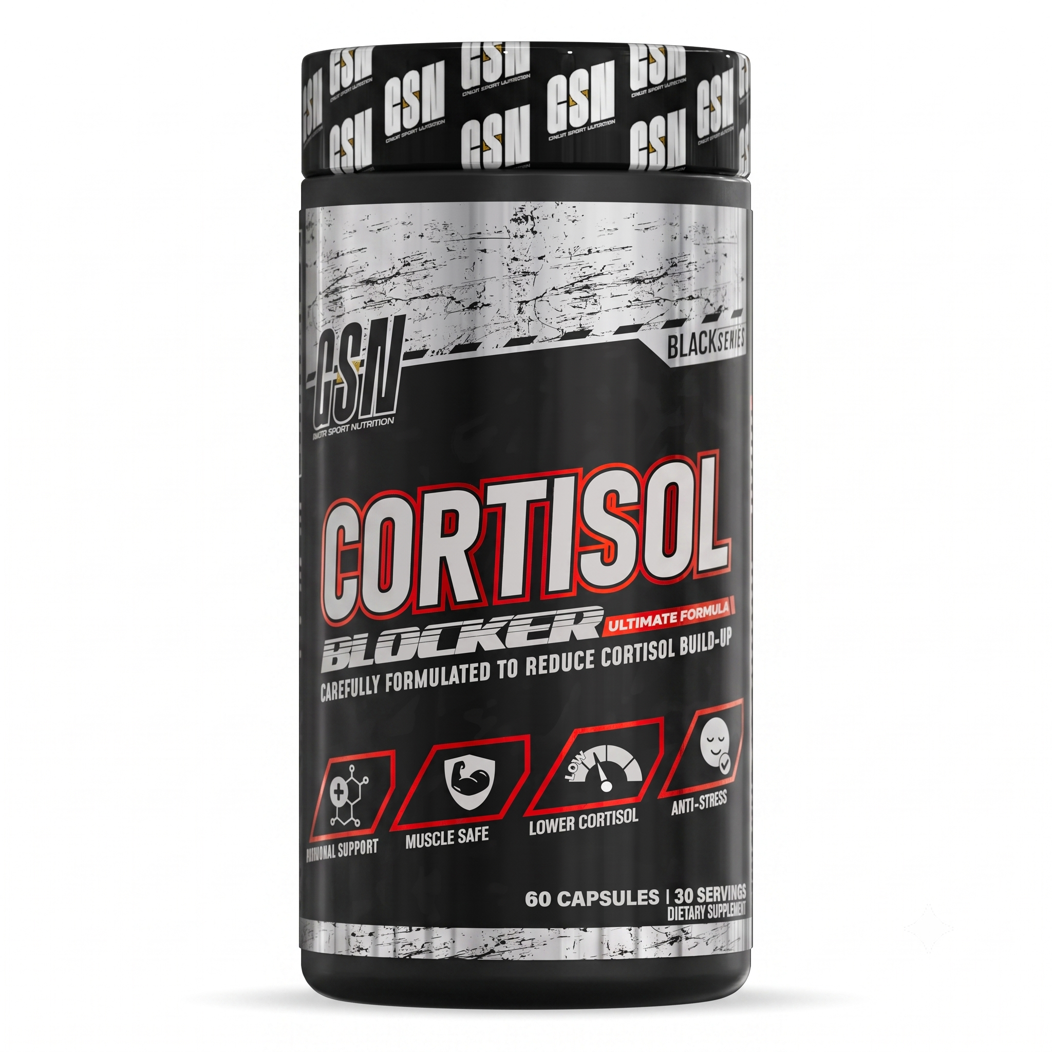 Cortisol Blocker GSN Black Series - 60 Capsules