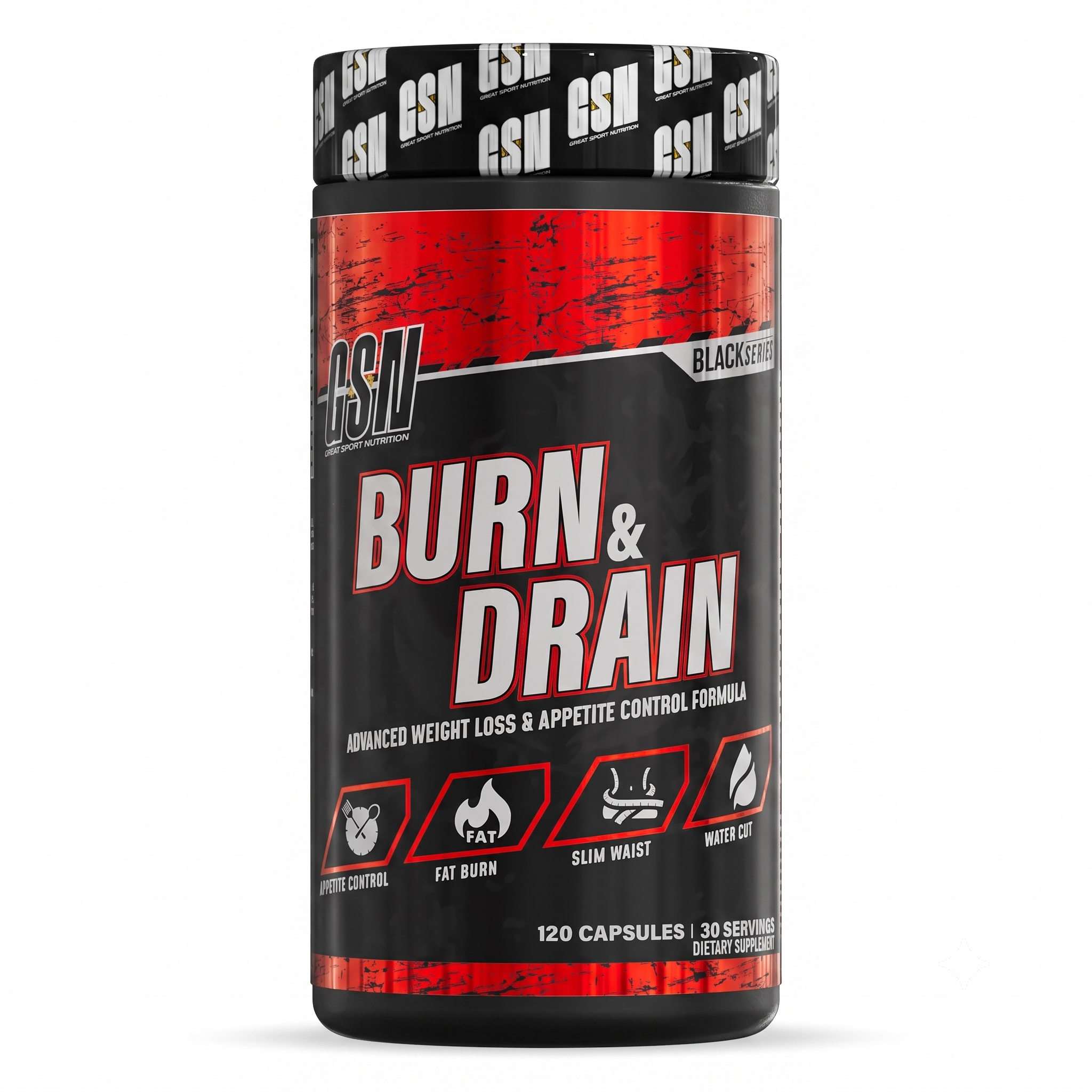 Burn & Drain GSN Black Series - 120 Capsules