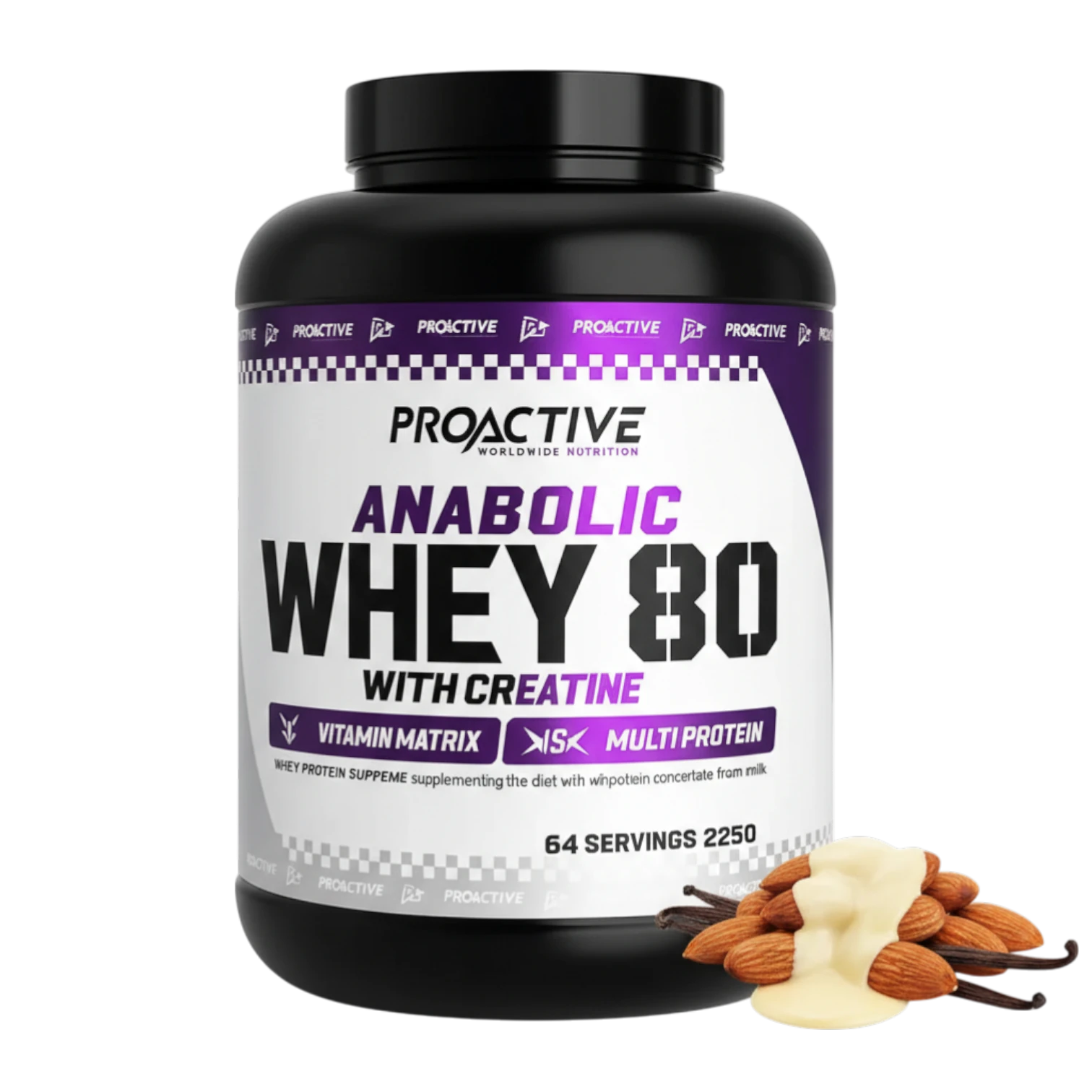 ANABOLIC WHEY 80 avec Créatine – 2250 g