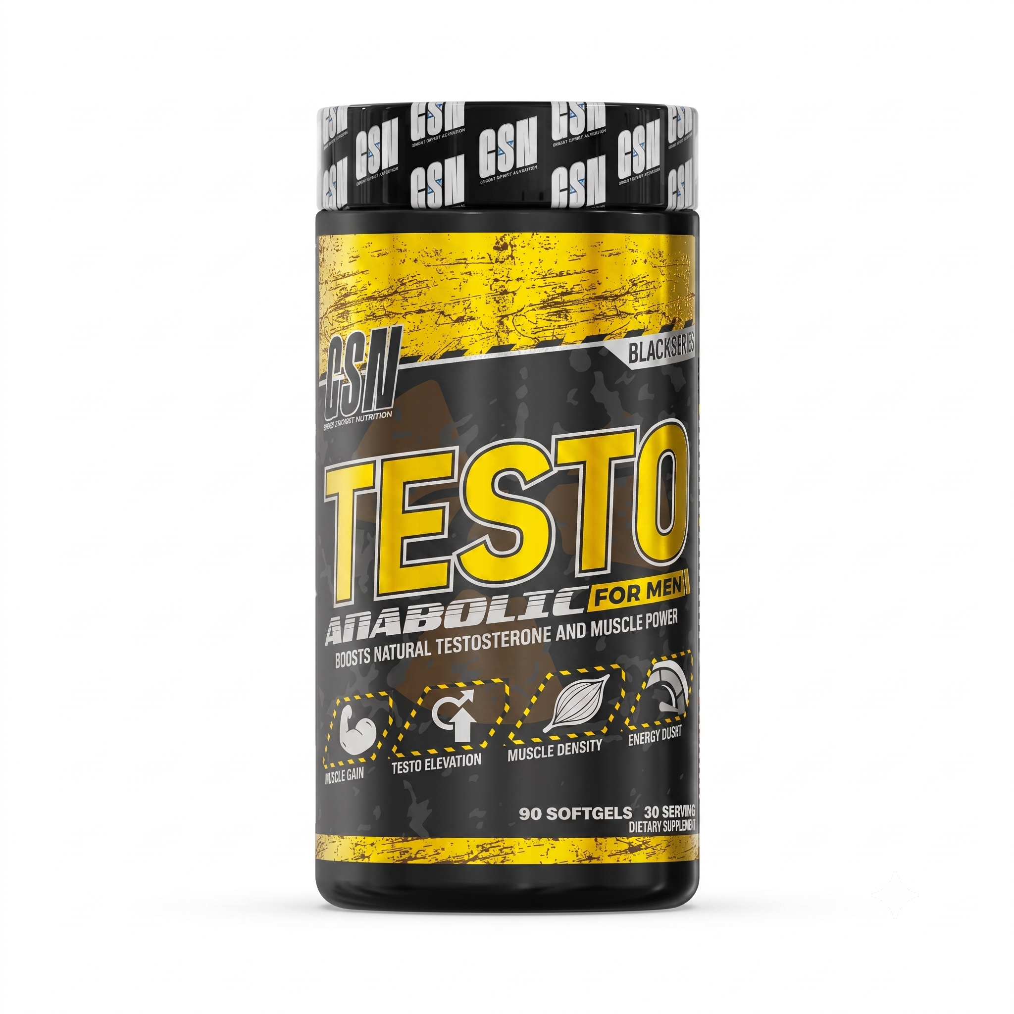 Testo Anabolic For Men GSN Black Series - 90 Softgels