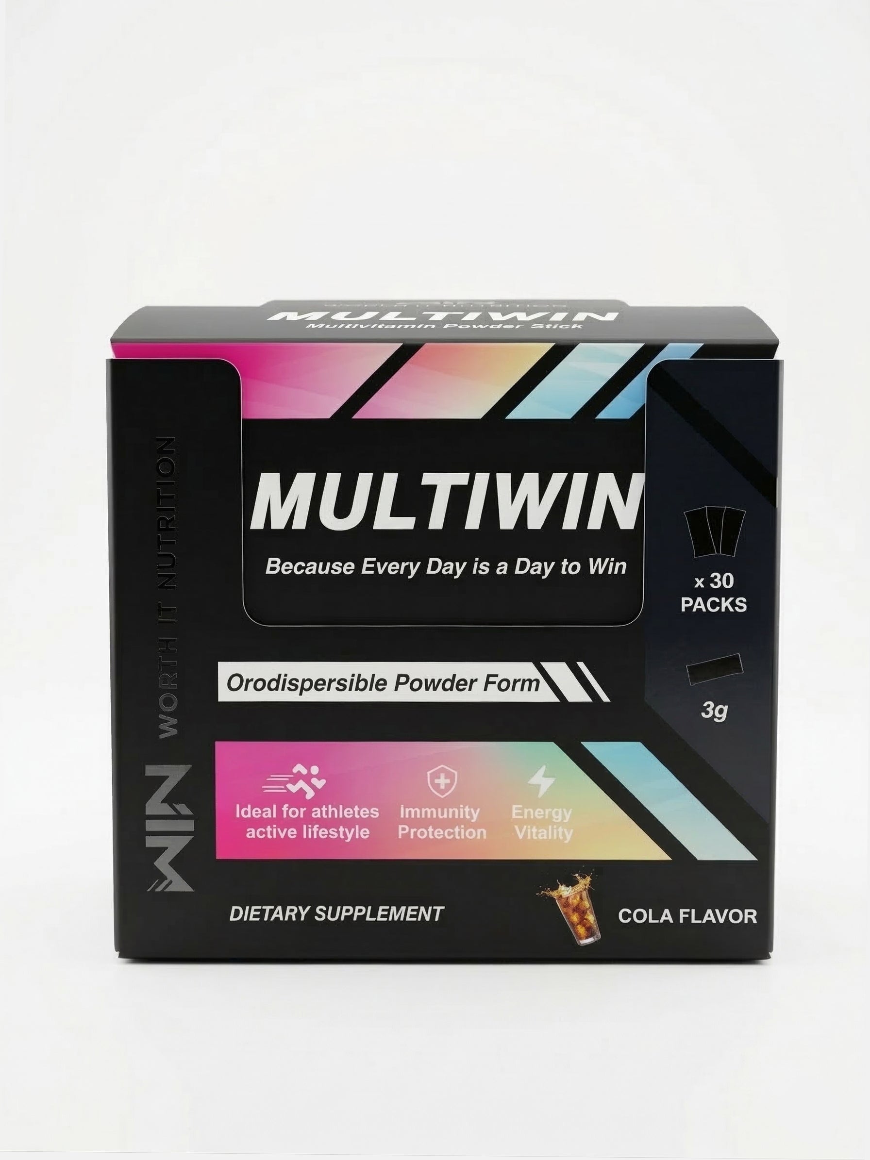 MULTIWIN – Multivitamines en Poudre pour Sportifs | 15 Vitamines & Minéraux | 30 Sticks