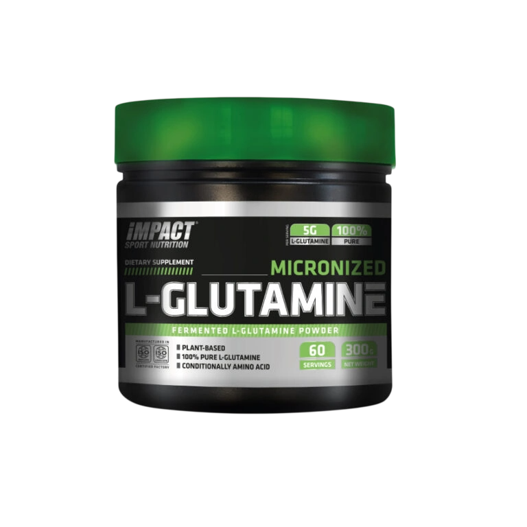 Micronized L-Glutamine Impact Sport Nutrition - Poudre Pure 300g