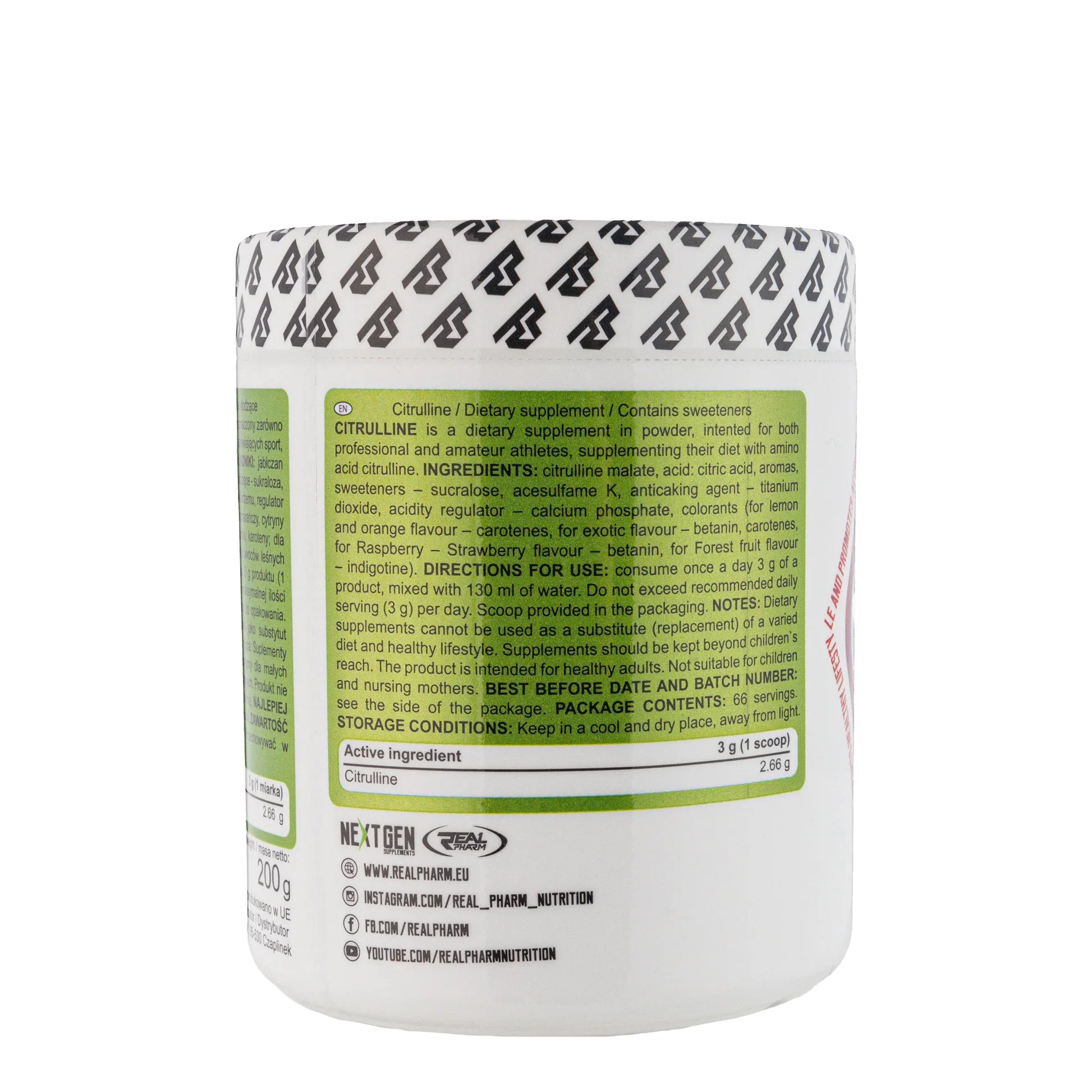 Real Pharm – Citrulline 200g