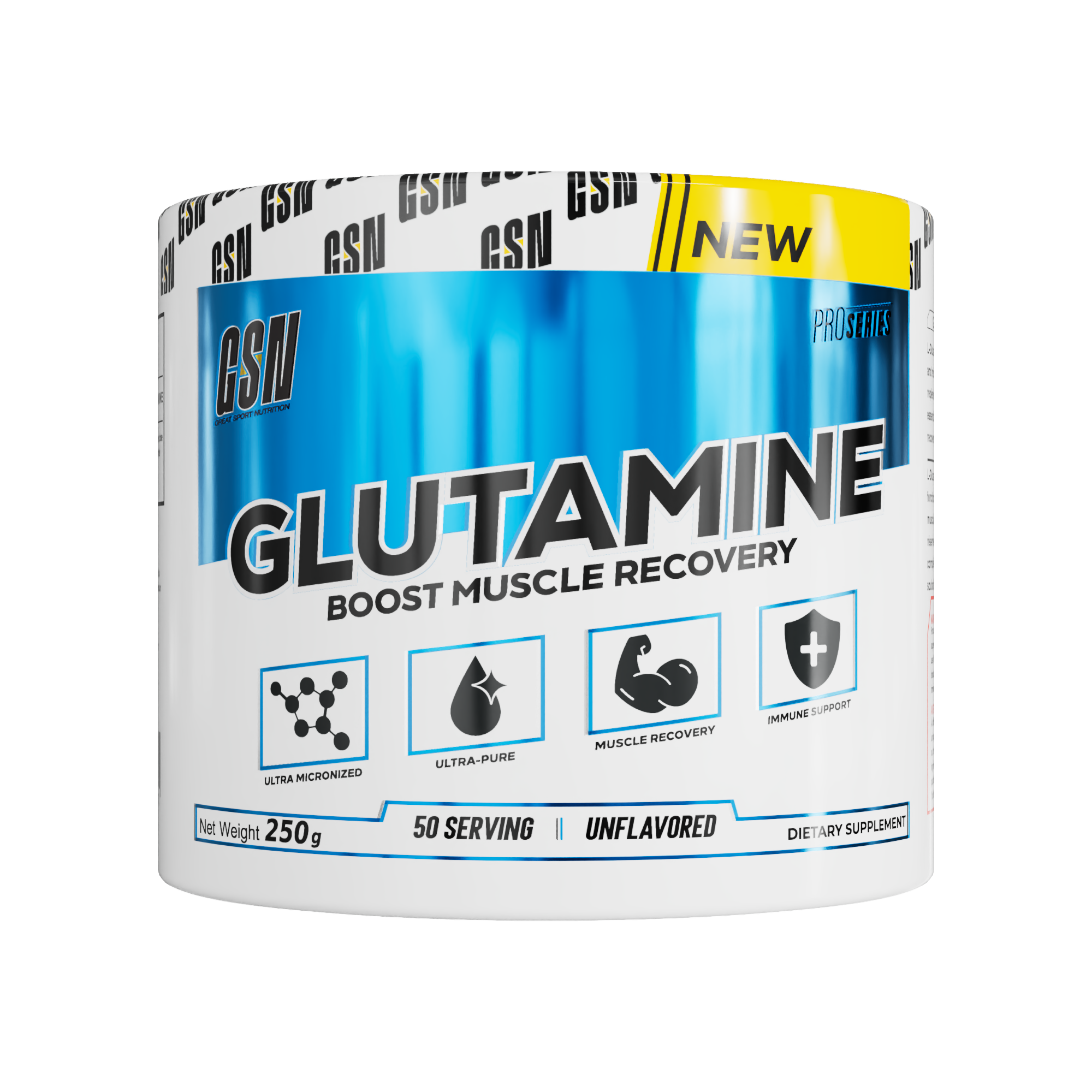 GSN Glutamine – Boost Muscle Recovery – 250g
