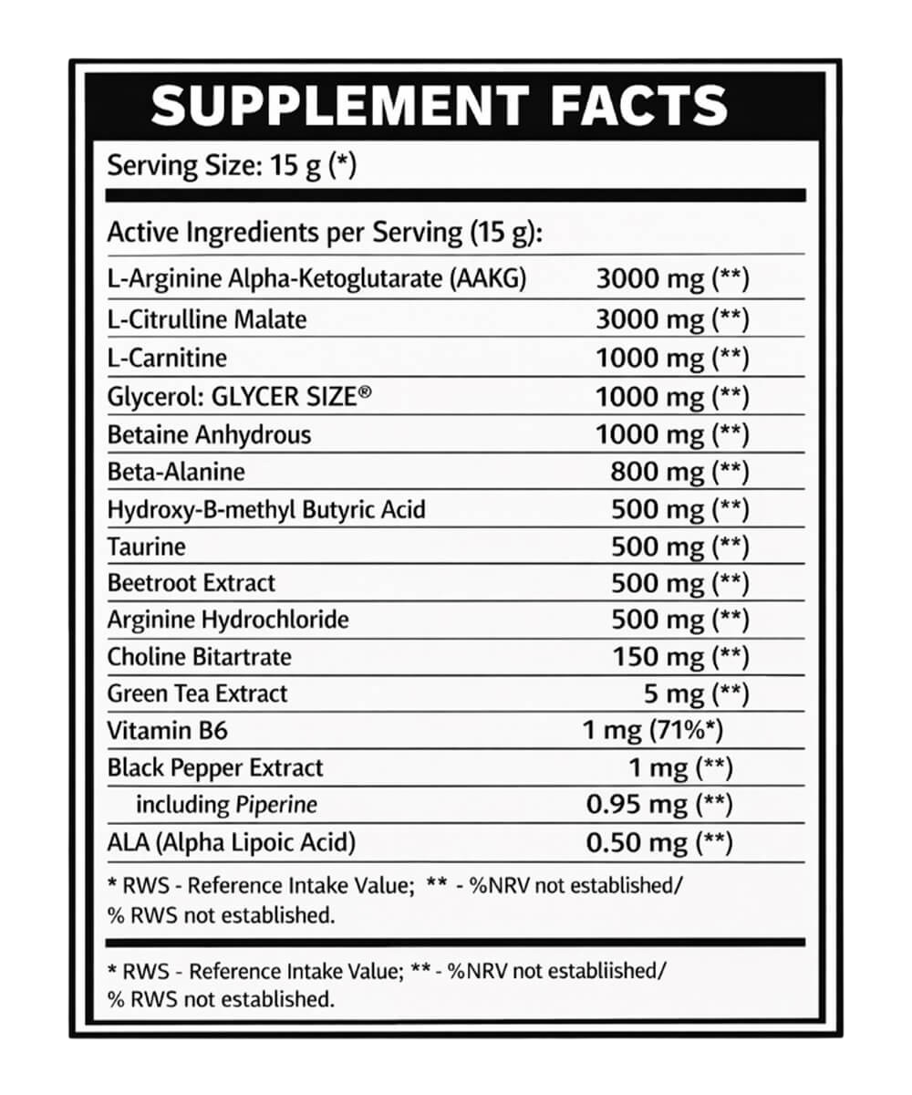 Real Pharm King Stim Free Pre-Workout 500 g