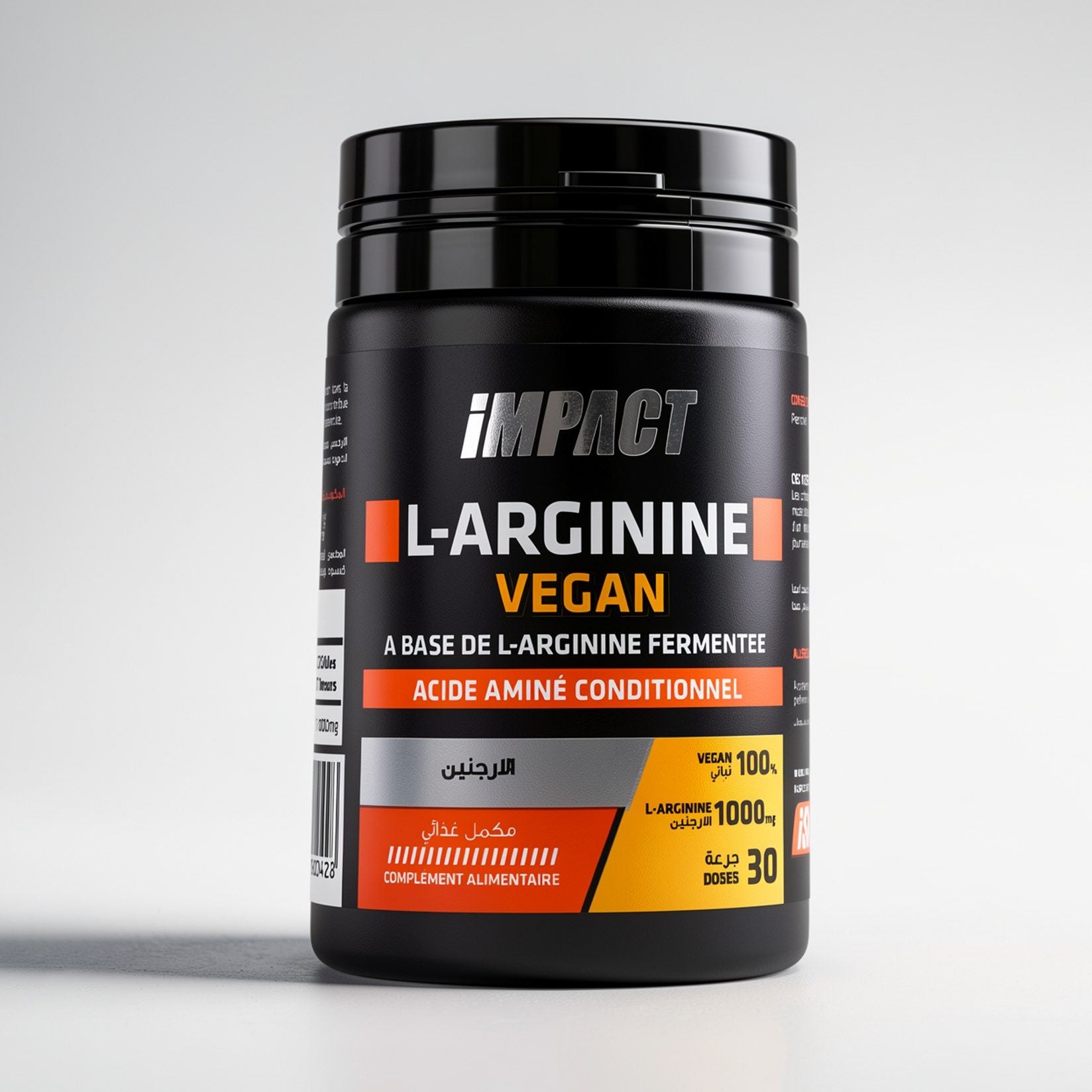 Impact L-Arginine Vegan – L-Arginine Fermentée 100 % Vegan