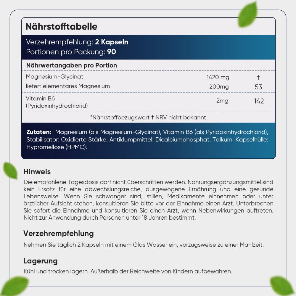 Magnesium Glycinat (bisglycinate)
