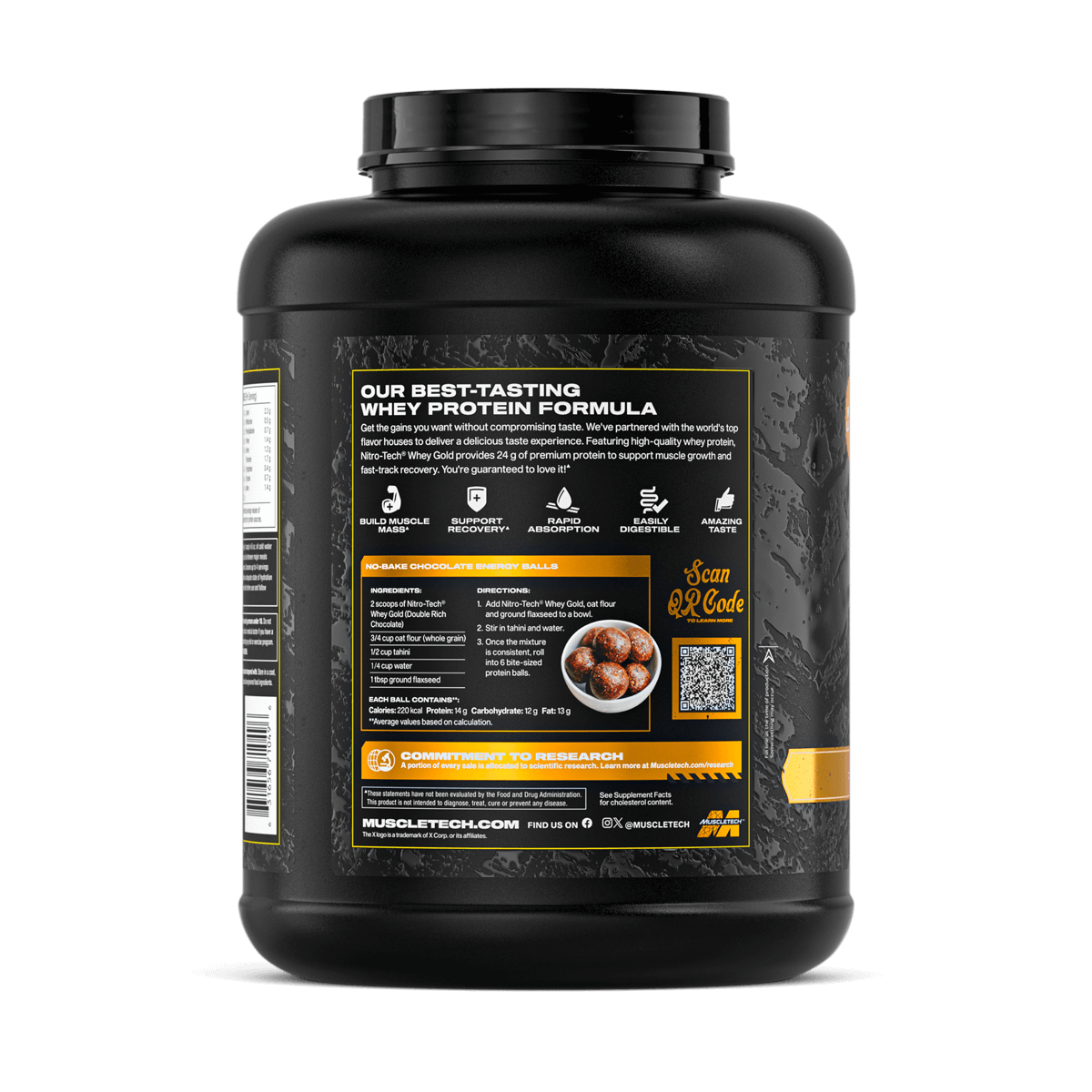 Nitro tech 100% Whey Gold  MuscleTech 2.28 kg