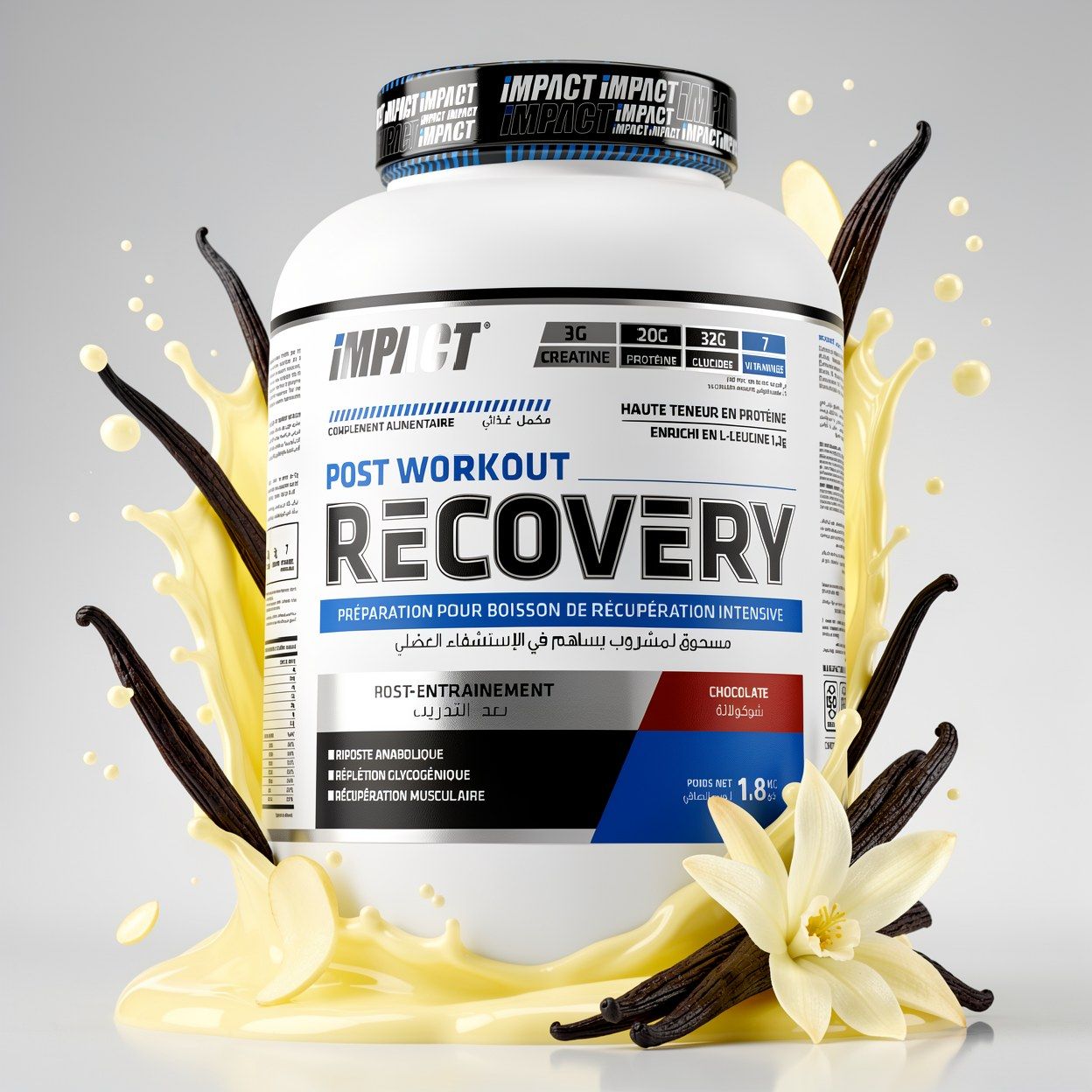 Impact Post Workout Recovery – Boisson de Récupération Musculaire Protéinée