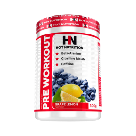 Pre Workout Hot Nutrition 300g Grape Lemon – Énergie Explosive